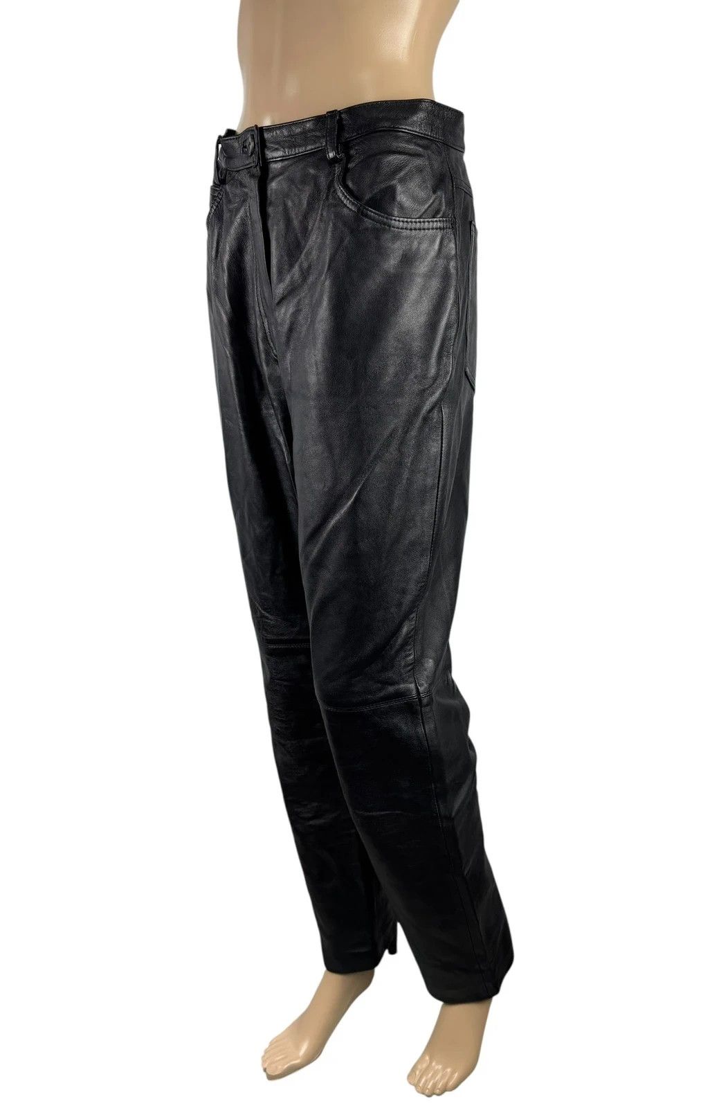 Other Betty Barclay Genuine Leather Pants Vintage size 40 Size 28" / US 6 / IT 42 - 1 Thumbnail