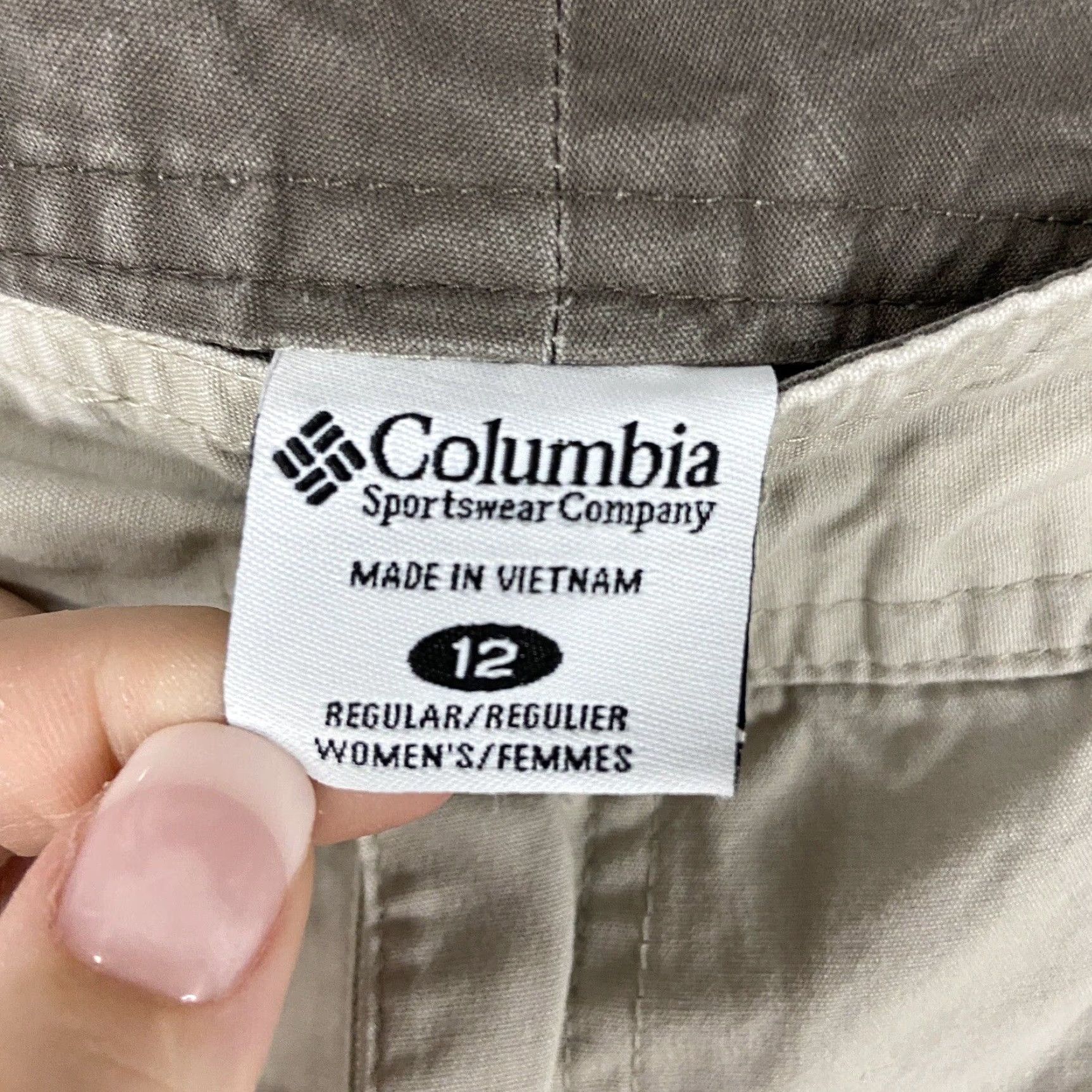 Vintage Columbia Pants Khakis Women 12 Beige Regular Khaki Pants Womens 12 Beige Columbia Sportswear Size 34" / US 12 / IT 48 - 5 Thumbnail