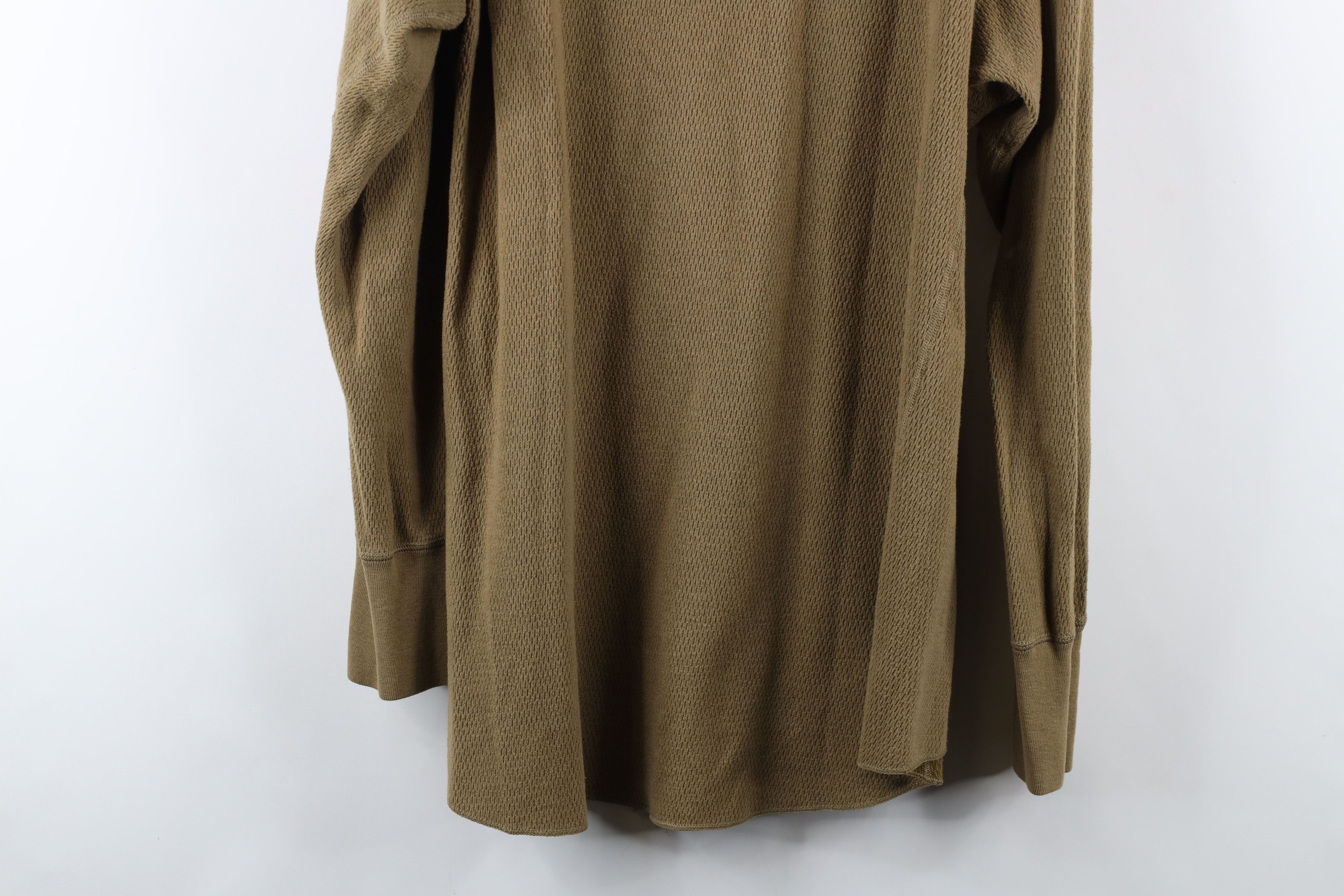 Vintage Vintage 90s Streetwear Waffle Knit Long Sleeve T-Shirt Size US M / EU 48-50 / 2 - 8 Thumbnail