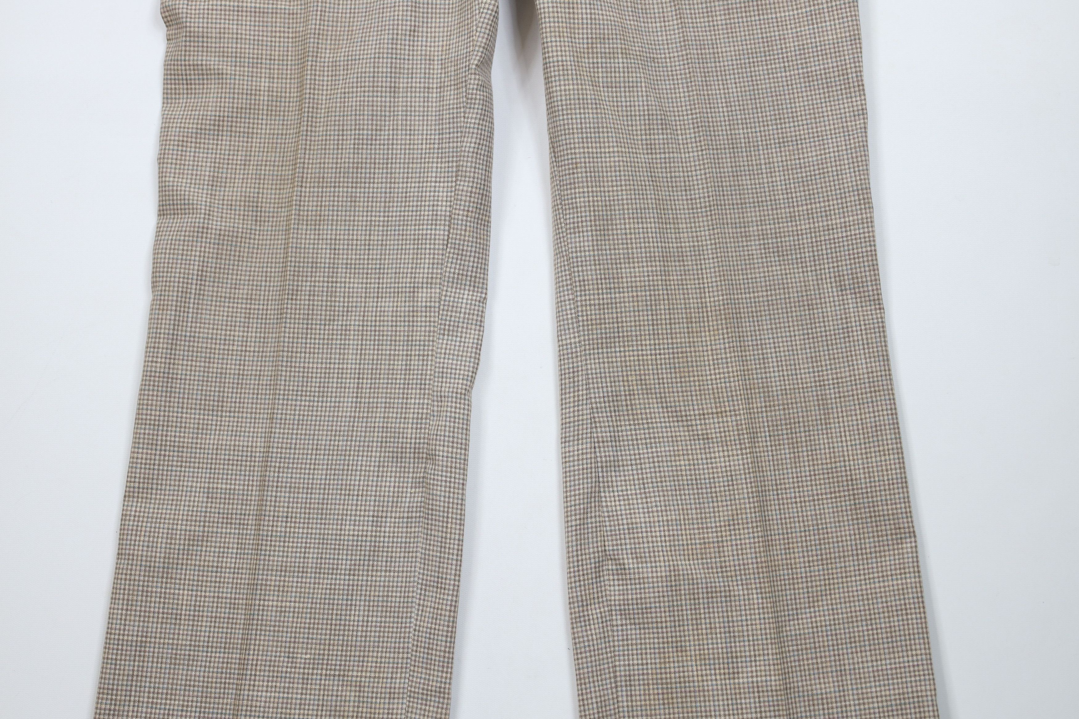 Vintage Vintage 70s Streetwear Wide Leg Bell Bottoms Pants Plaid USA Size US 36 / EU 52 - 3 Thumbnail