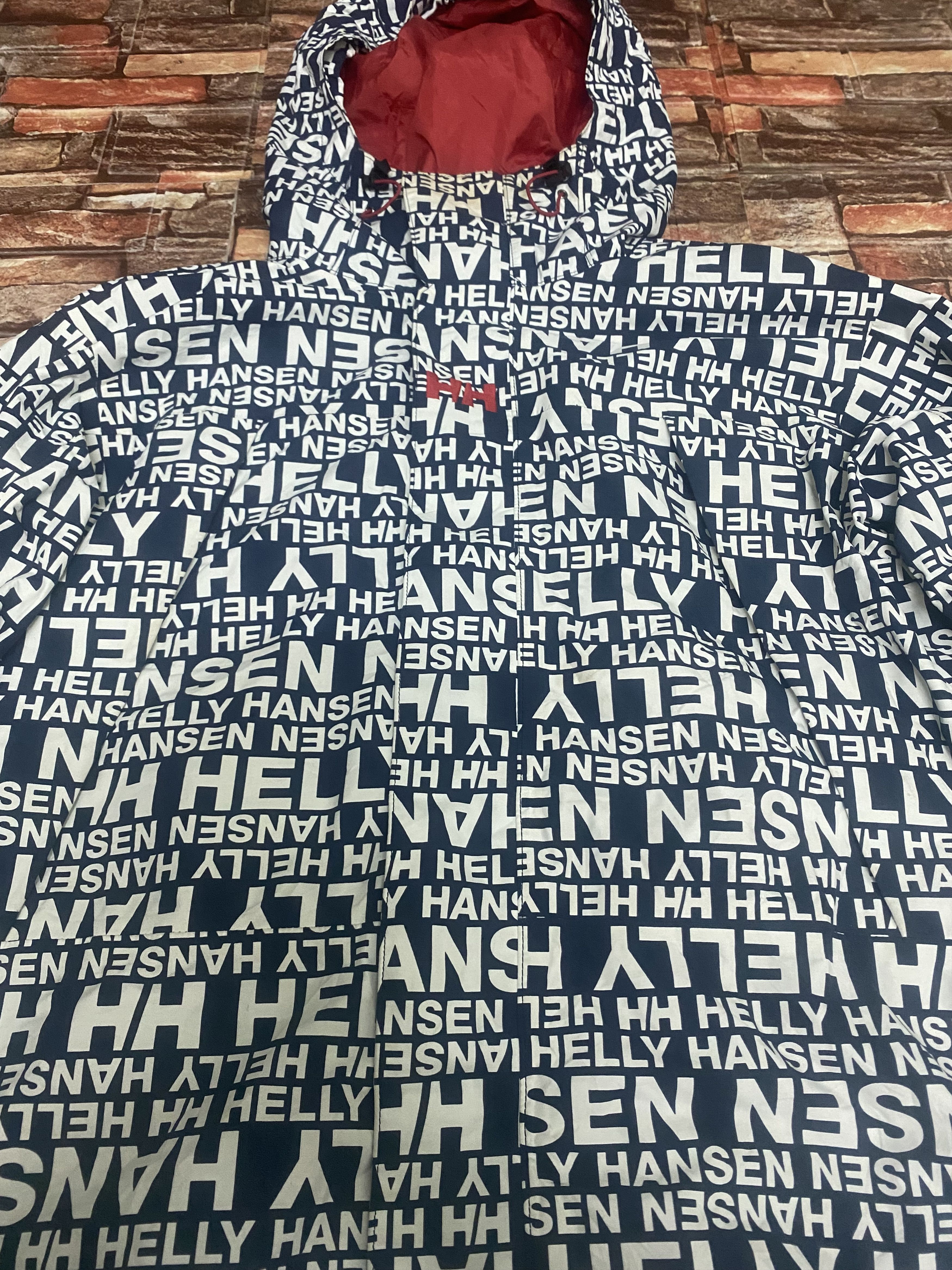 Helly Hansen Rare Helly Hansen Full Print Water Proof Hoodie Size US L / EU 52-54 / 3 - 4 Thumbnail