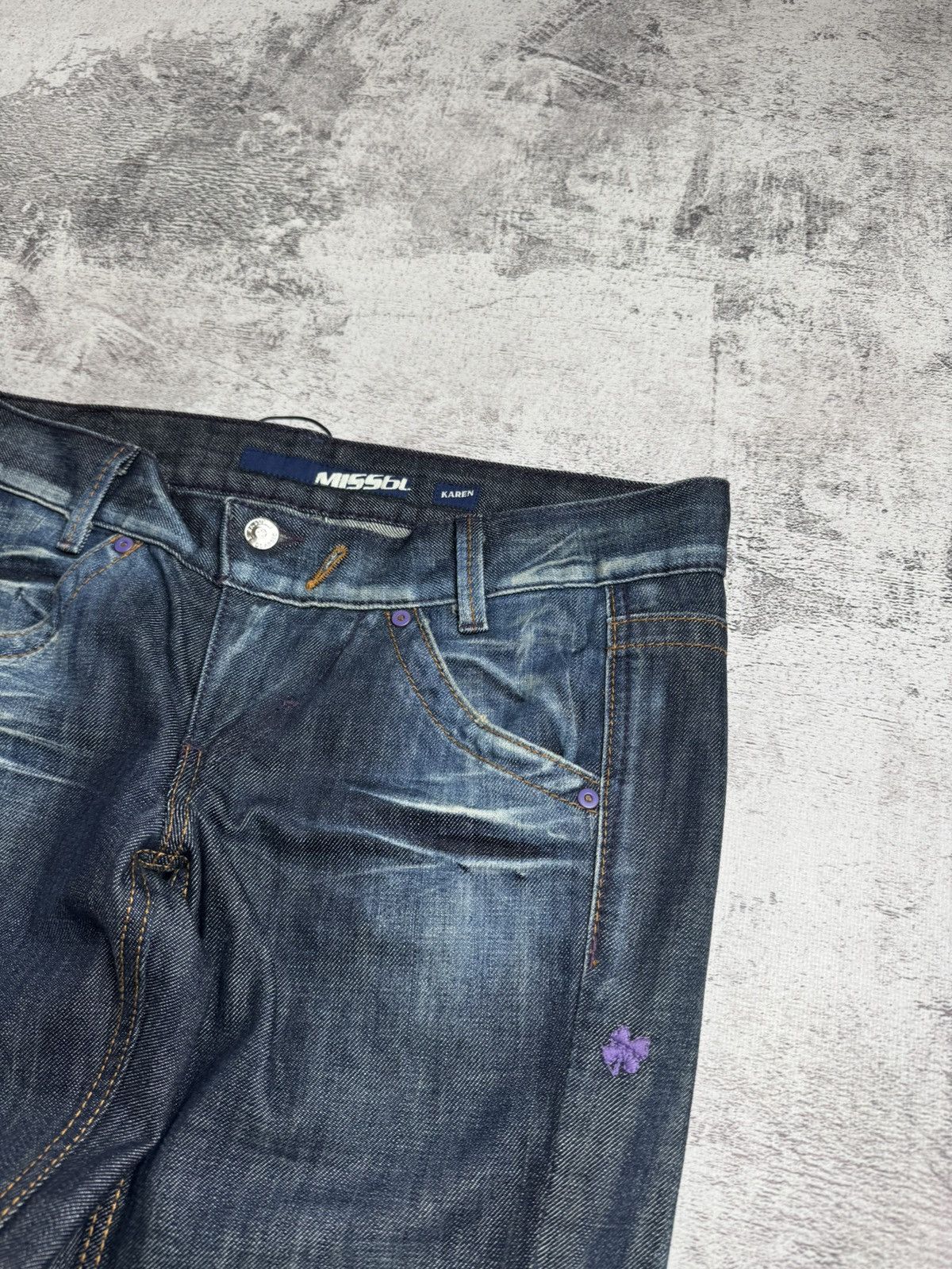 Miss Sixty × Vintage NEW Miss Sixty Karen Rap Hip Hop 00s Y2K Denim Jeans Trousers Size 32" / US 10 / IT 46 - 18 Thumbnail