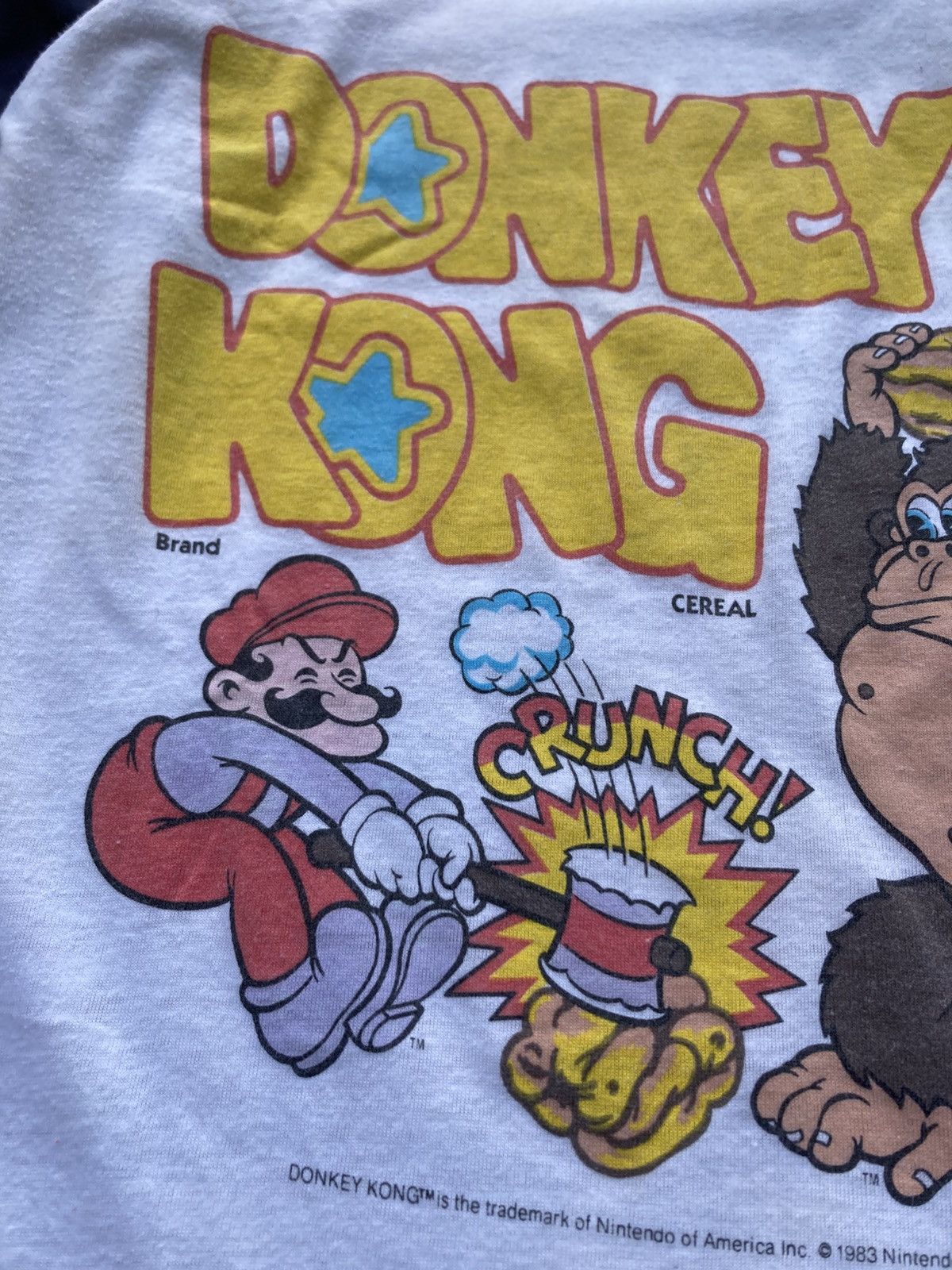 Vintage Vintage 80s Nintendo Promo Donkey Kong Game Baseball T shirt Size US M / EU 48-50 / 2 - 3 Thumbnail