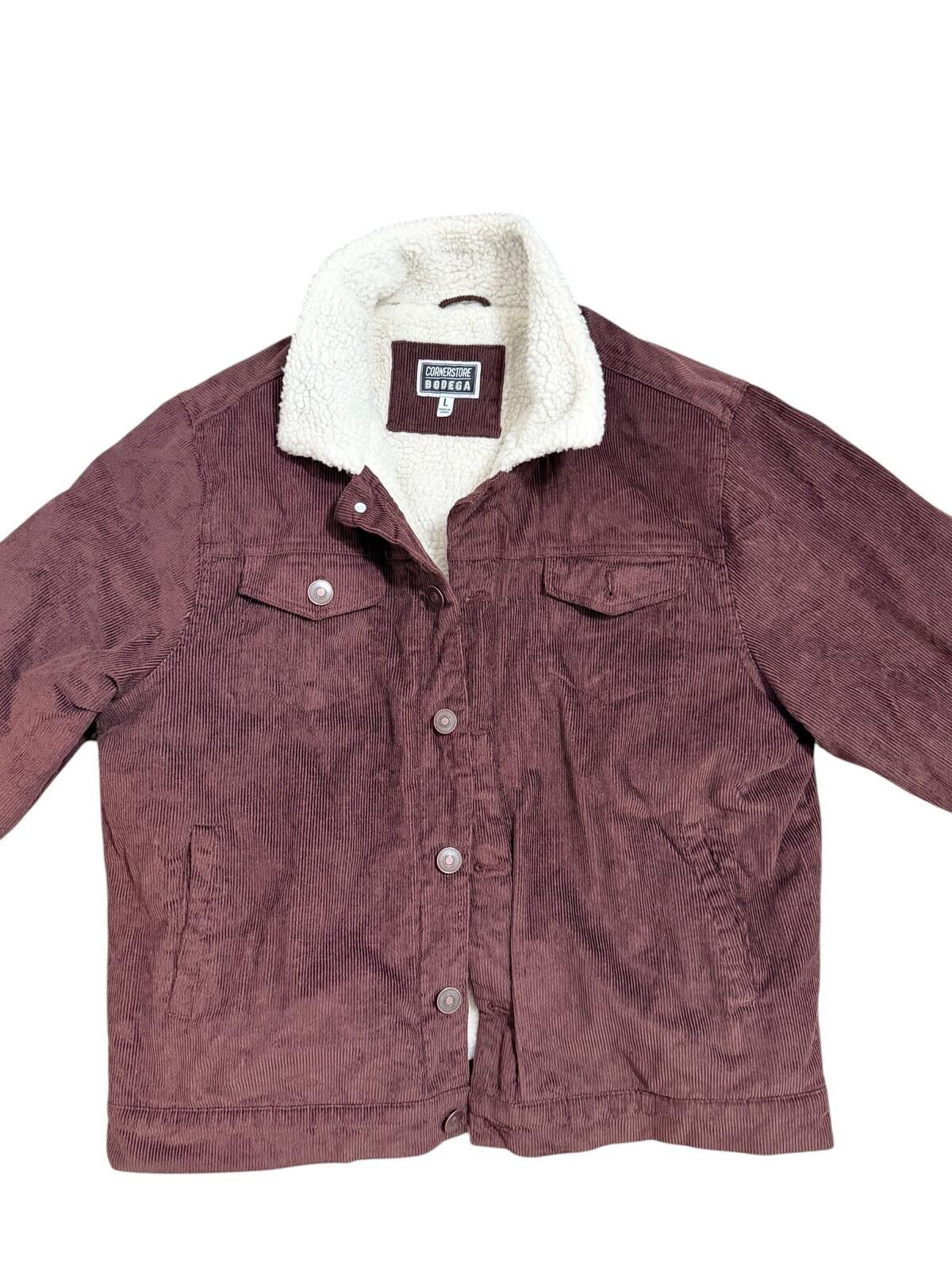 Other Cornerstore Bodega Sherpa Lined Corduroy Jacket Burgundy Size US L / EU 52-54 / 3 - 2 Thumbnail