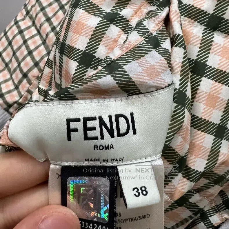 Fendi Fendi Back Embroidered Logo Double-Checked Jacket Size XS / US 0-2 / IT 36-38 - 4 Thumbnail