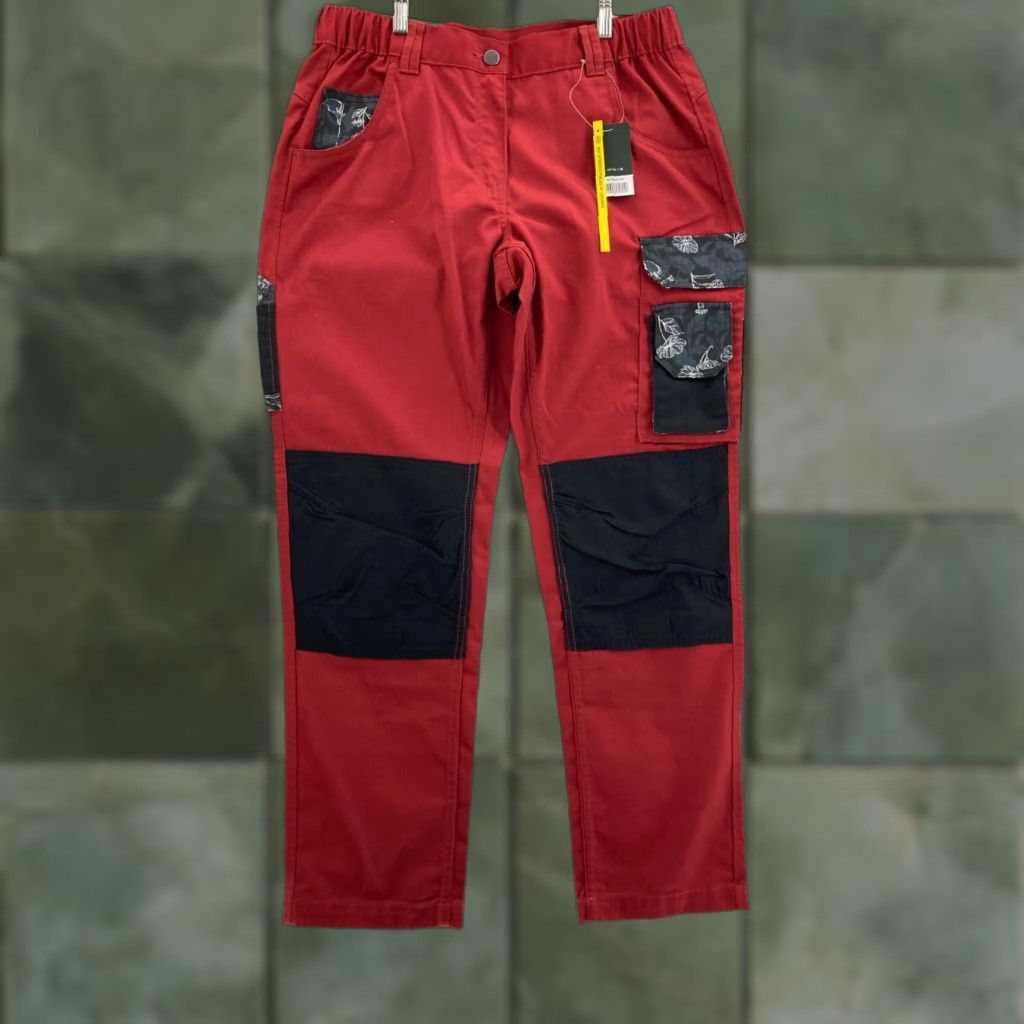 Vintage PARKSIDE PERFORMANCE Work Pants Womens 10 Red Utility Hiking Casual Classic Fit Size 32" / US 10 / IT 46 - 1 Thumbnail