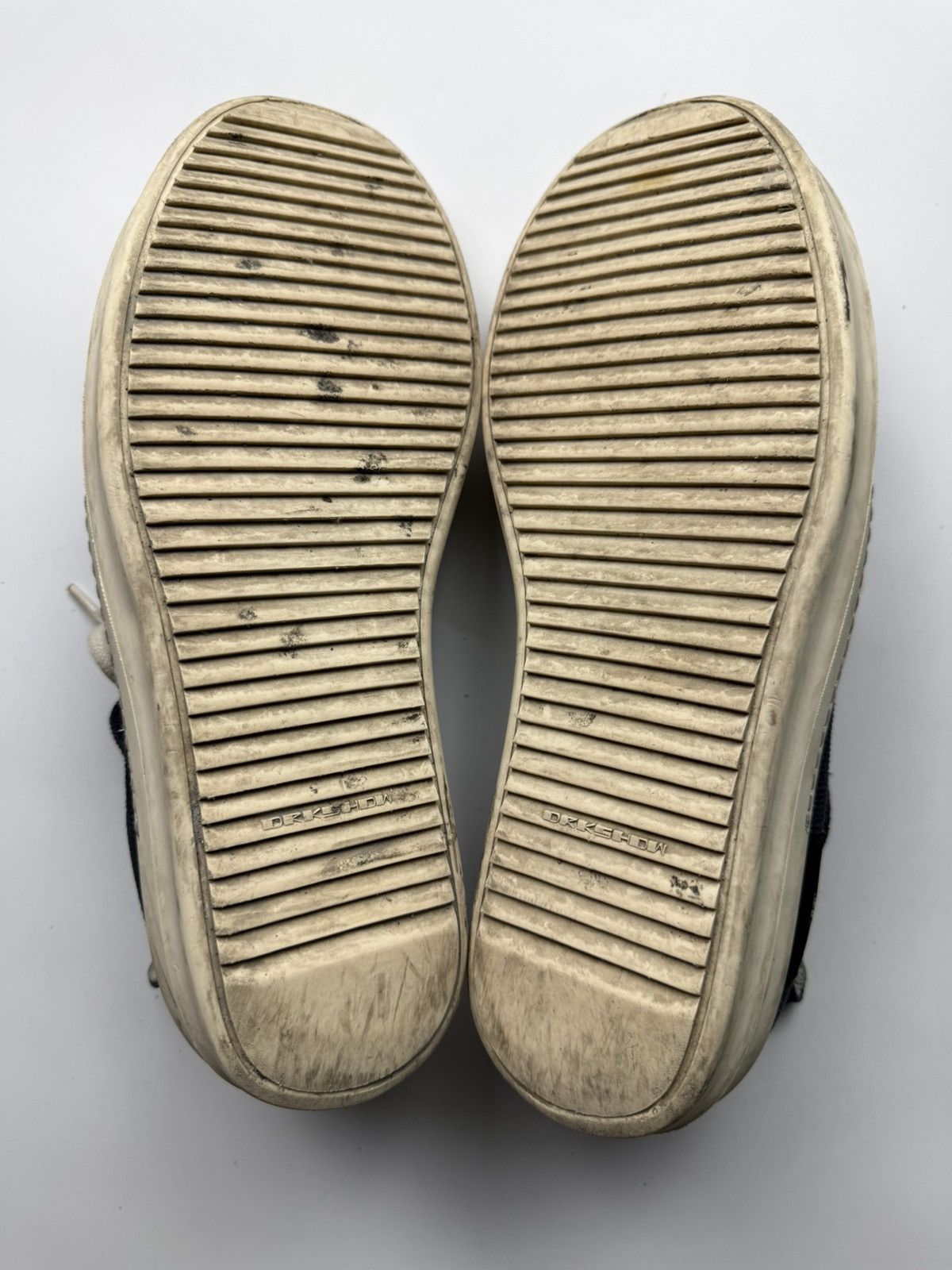 Rick Owens Drkshdw Rick Owens Drkshdw Logo Navy Ramones Low Size US 10 / EU 43 - 9 Thumbnail