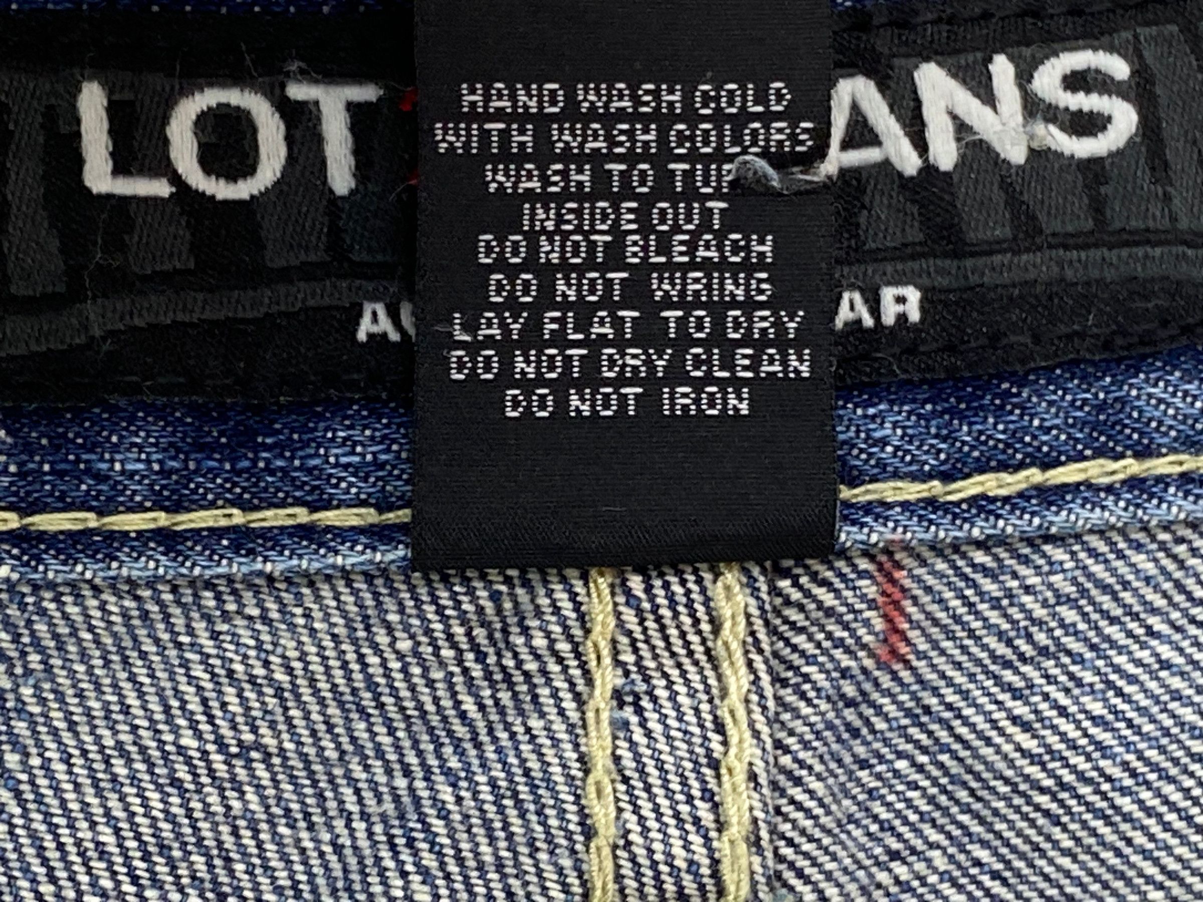 Japanese Brand Lot29 Luxe Baggy Jeans Tanzamania Devil Patchwork Jeans Size US 37 - 12 Thumbnail