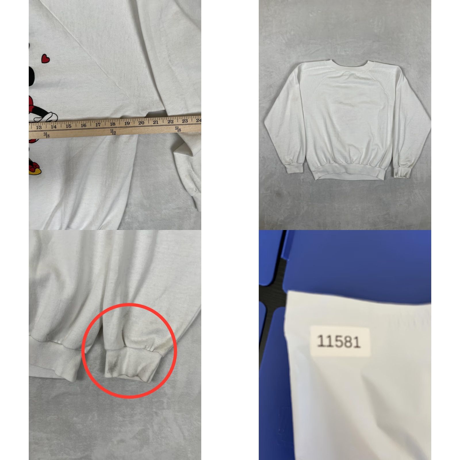 Disney VINTAGE Disney Minnie Mouse Raglan Sweatshirt Womens M White Sweatshirt Raglan Crew Neck Nike Size M / US 6-8 / IT 42-44 - 8 Thumbnail