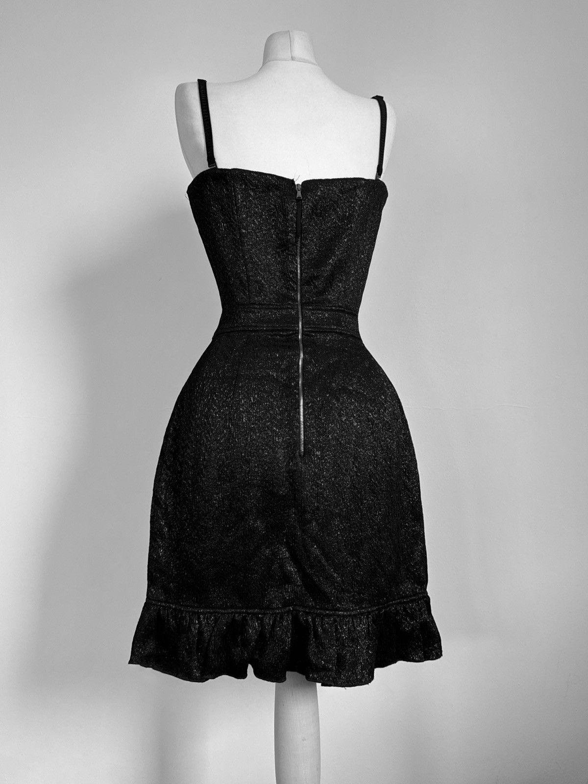 Dolce & Gabbana Dolce & Gabbana Black Corset Runway Dress Size M / US 6-8 / IT 42-44 - 3 Thumbnail