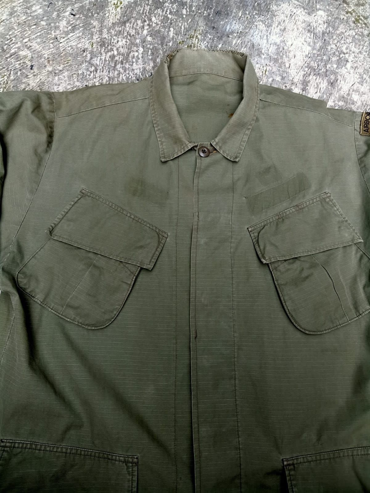 Vintage Vintage 60s Military Jungle Fatigue Size US L / EU 52-54 / 3 - 2 Thumbnail