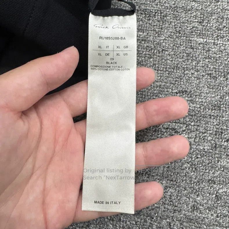 Rick Owens Rick Owens Long hooded sweatshirt Size US XL / EU 56 / 4 - 4 Thumbnail