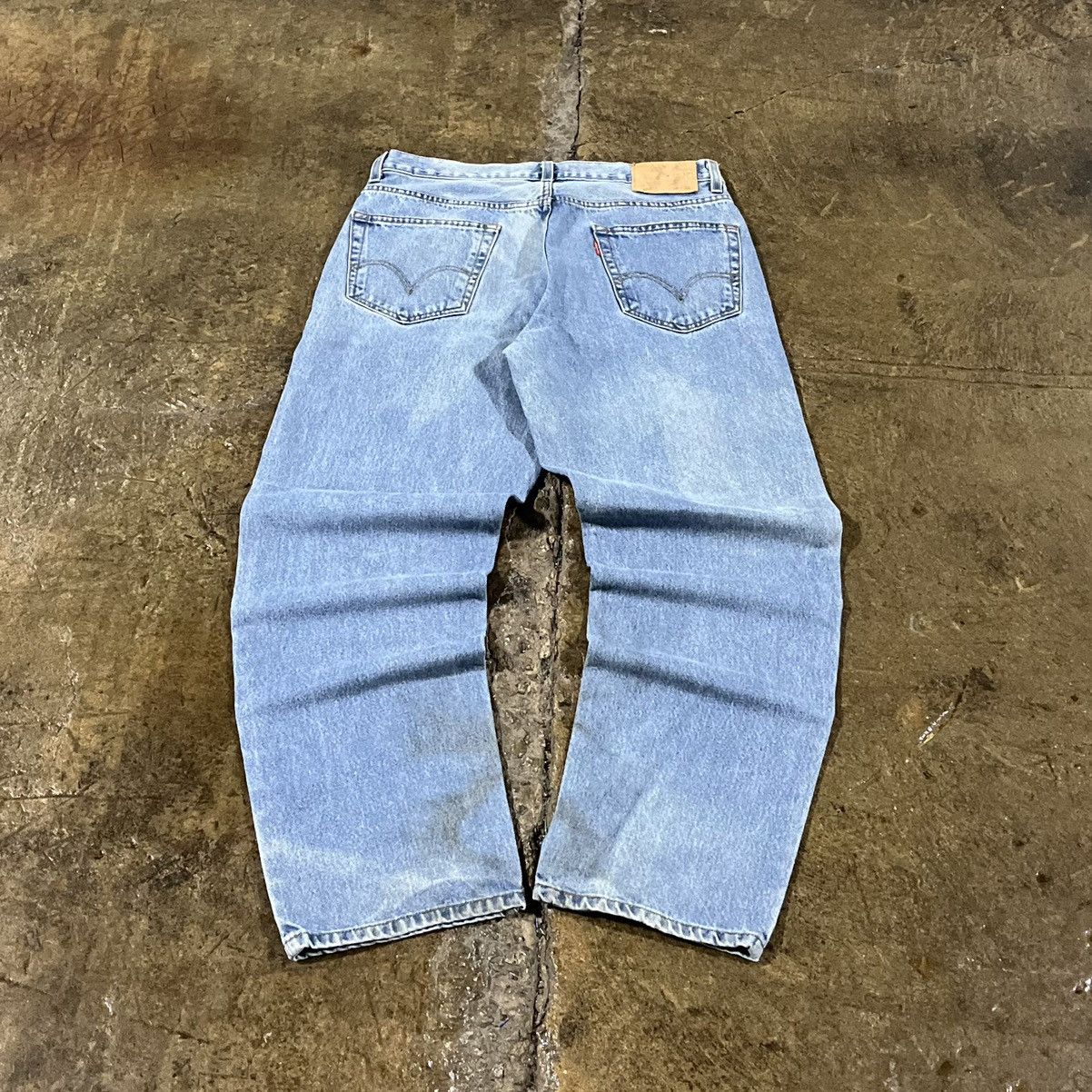 Levi's × Vintage Crazy Vintage Levi's 550 Jeans Faded Y2K Light Wash Skater Size US 34 / EU 50 - 1 Thumbnail