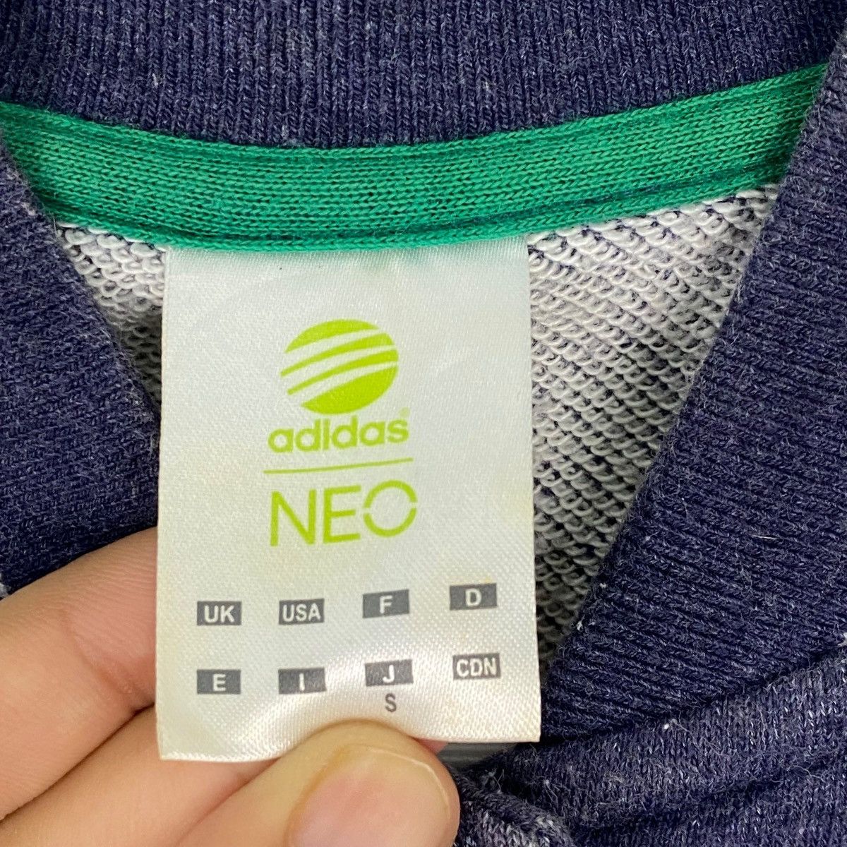 Other Vintage Adidas Neo Snap Button Varsity Sweater Navy Blue Arm Size US S / EU 44-46 / 1 - 5 Thumbnail