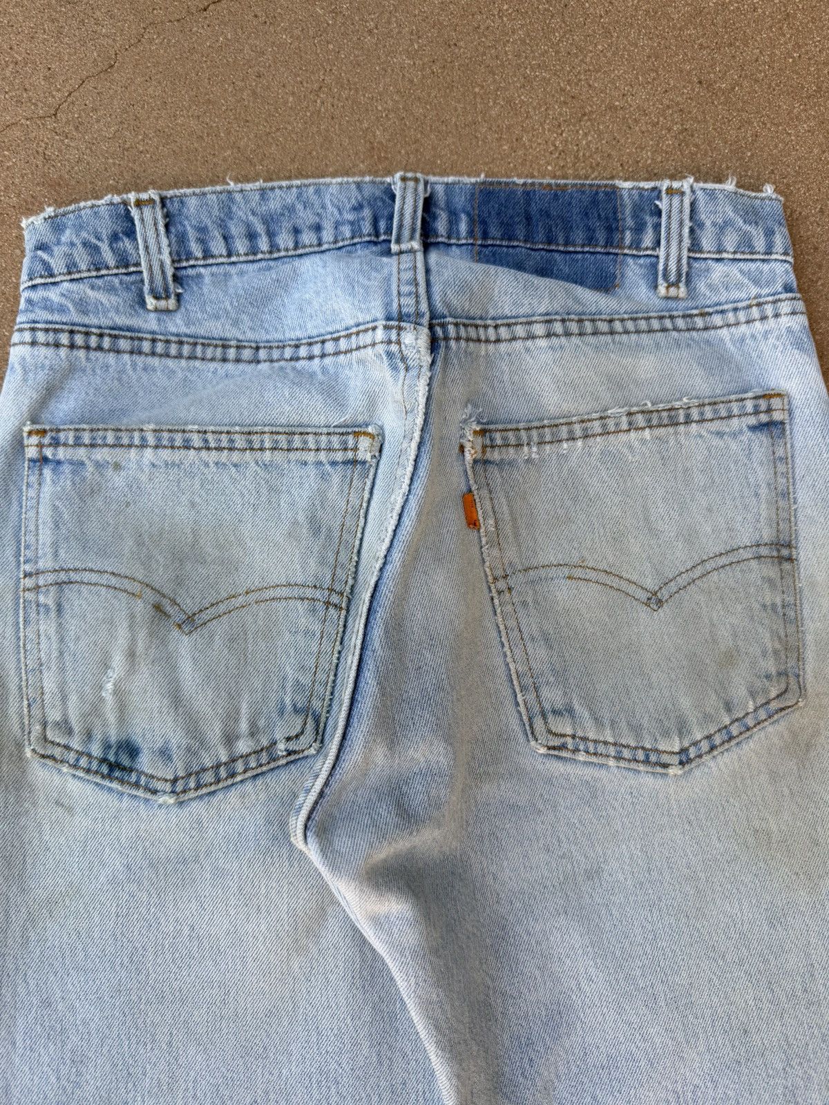 Levi's Vintage 80’s Levi’s 505 Orange Tab Faded Denim Jeans 29x29 Size US 29 - 7 Thumbnail