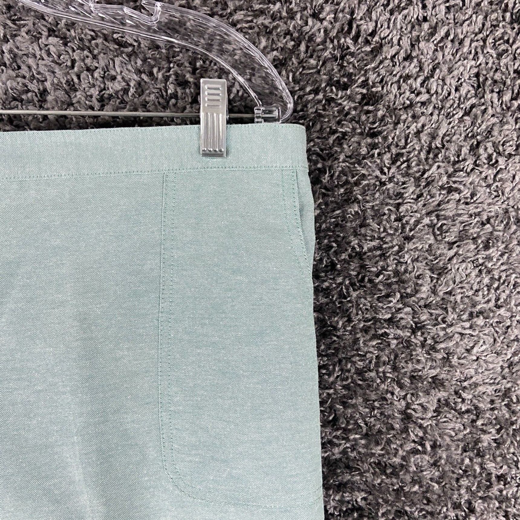 Vintage Alfred Dunner Capri Pants Womens Plus Size 18 Teal Green Elastic Waist Pockets Size ONE SIZE - 4 Thumbnail