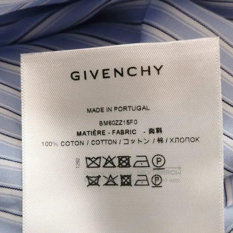 Givenchy Givenchy Striped Cotton Badge Short-Sleeve Shirt. Size US L / EU 52-54 / 3 - 8 Thumbnail