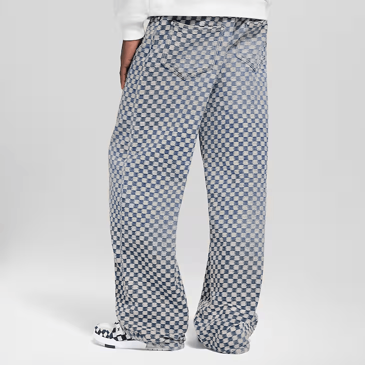 Louis Vuitton Damier Wide Leg Jeans Size US 29 - 3 Thumbnail