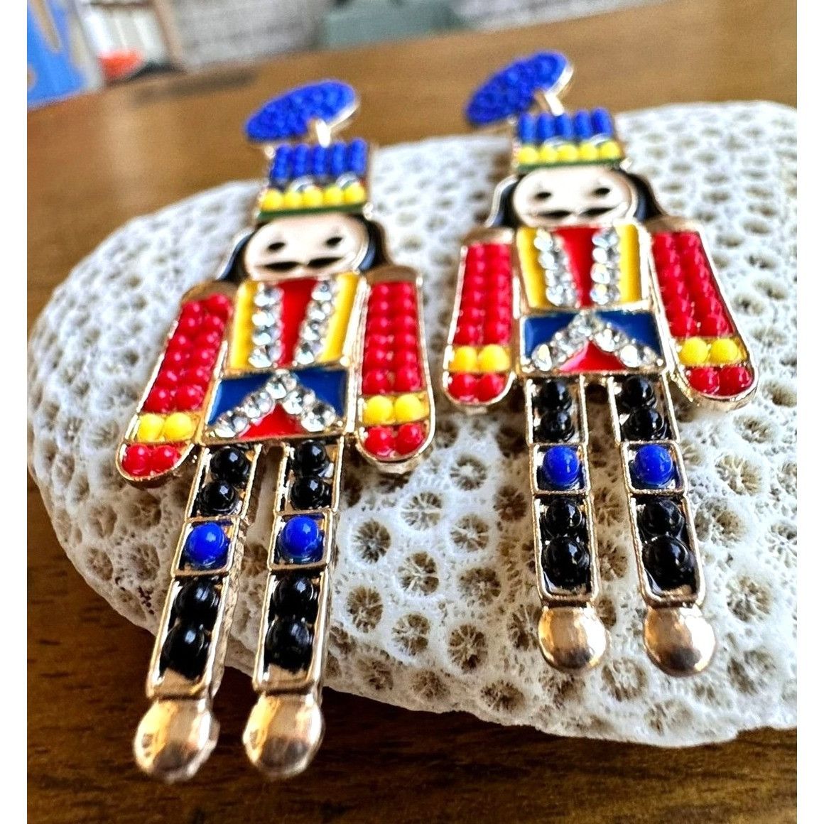 Handmade Nutcracker Earrings Toy Soldier New Christmas Ballet Jewelry Size ONE SIZE - 7 Thumbnail