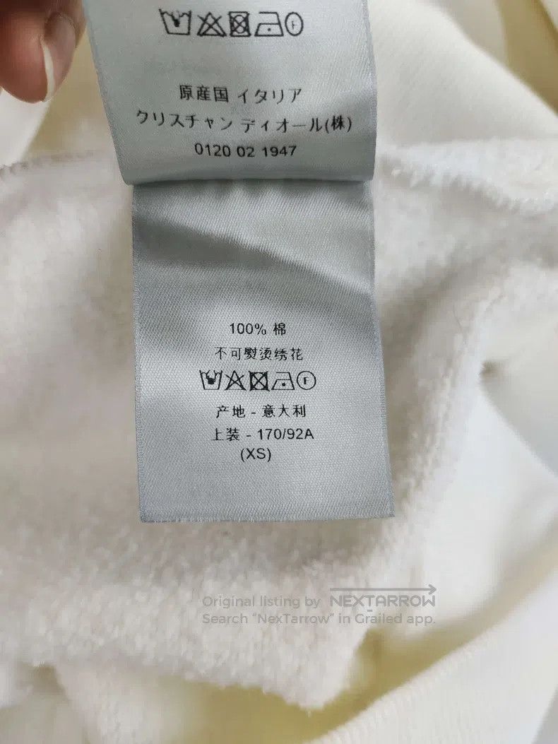 Dior Dior Co-branded white embroidered hooded sweatshirt Size US XS / EU 42 / 0 - 5 Thumbnail