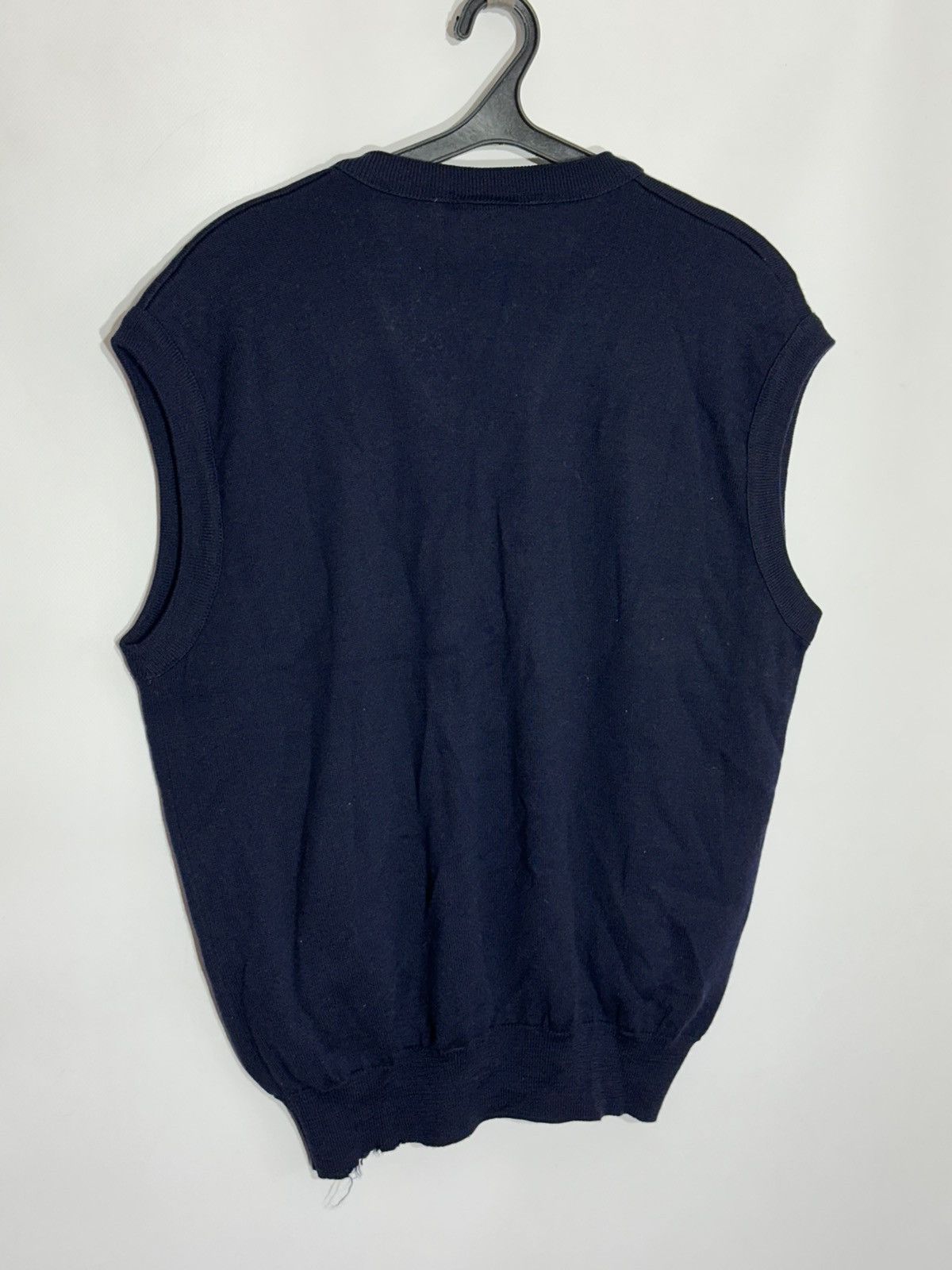 Lacoste Vintage Lacoste Navy Knit Vest Size US M / EU 48-50 / 2 - 2 Thumbnail