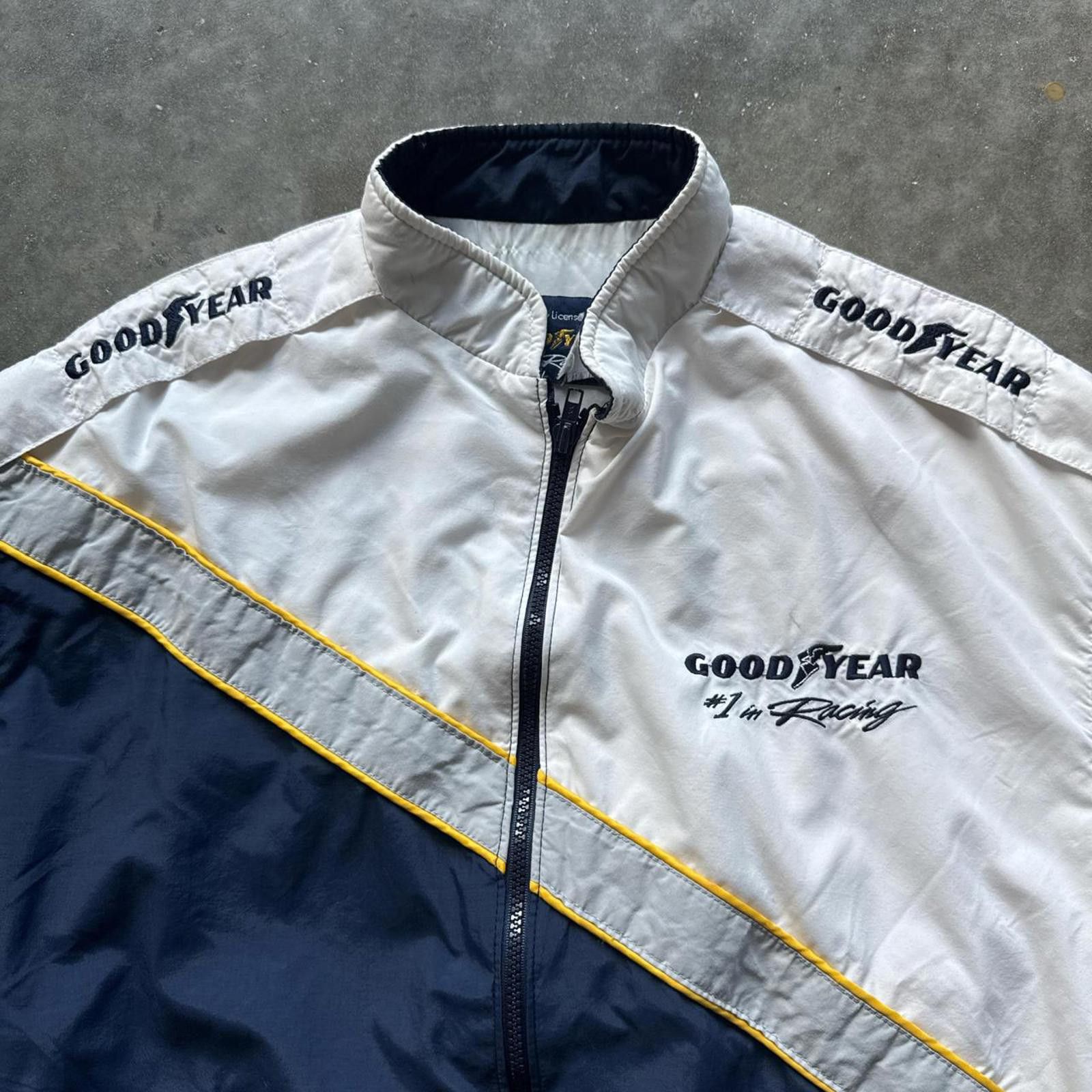 Other Good Year 90’s Two Tone Full Zip Up Windbreaker Jacket Size US L / EU 52-54 / 3 - 6 Thumbnail