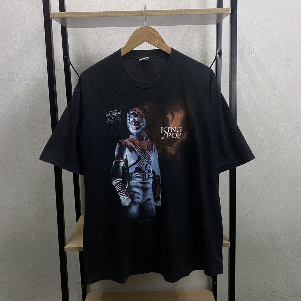 Michael Jackson 1994 Vintage Michael Jackson History King of Pop Rock Tee Size US L / EU 52-54 / 3 - 1 Thumbnail