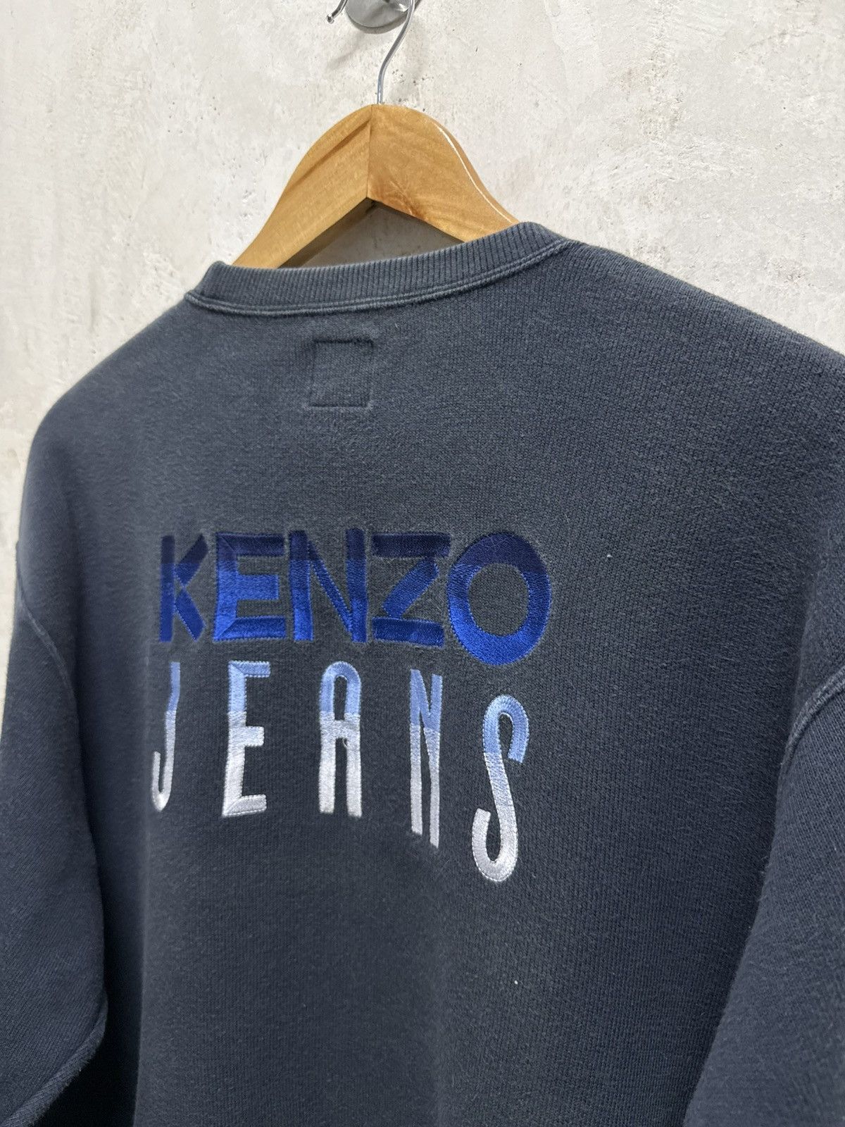 Kenzo Vintage Kenzo Jeans Indigo Sweatshirt Size US M / EU 48-50 / 2 - 3 Thumbnail