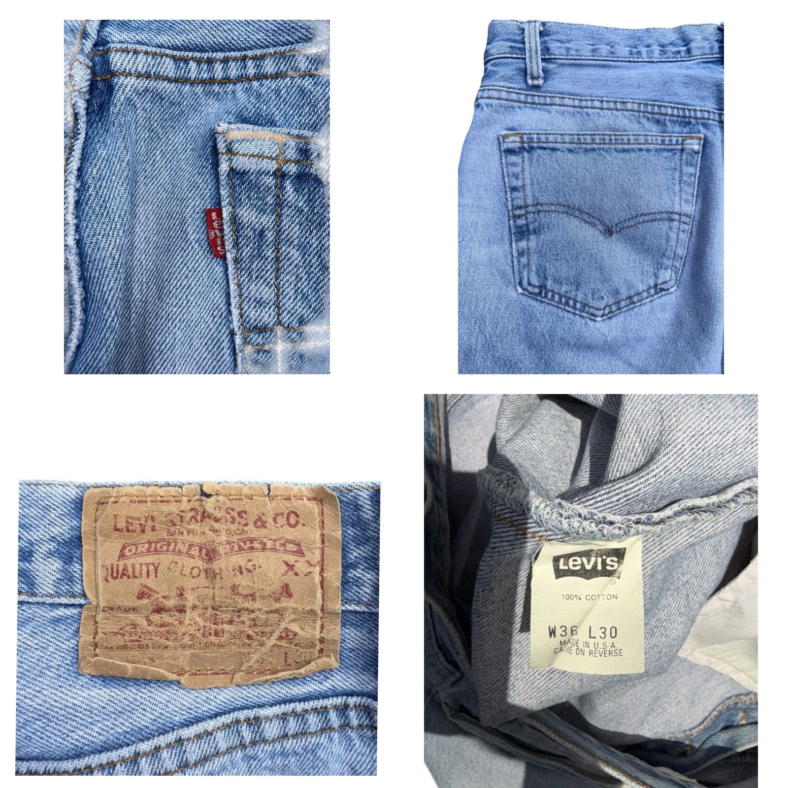Levi's VINTAGE Levi's 90s Light Wash Raw Hem 5010191 Jean Shorts Bermuda Size 36 Regular Men Blue Jorts Rare Size US 36 / EU 52 - 8 Thumbnail