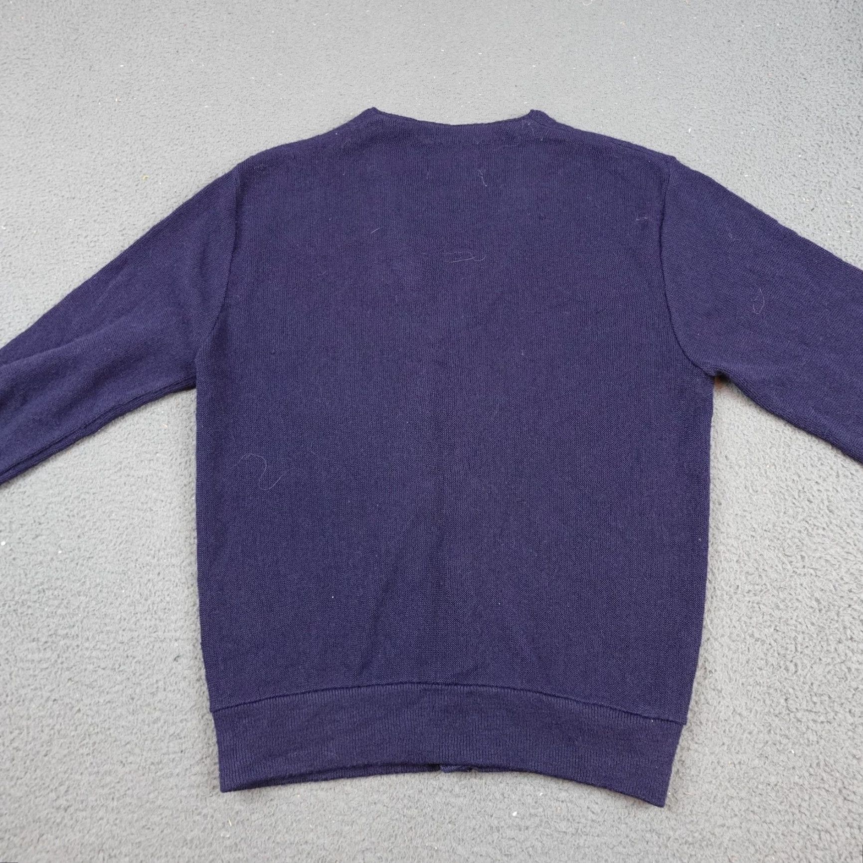 Vintage VINTAGE Sportswear Cardigan Mens M Blue Knit V-Neck Button Front Sweater Made In USA Size US M / EU 48-50 / 2 - 7 Thumbnail