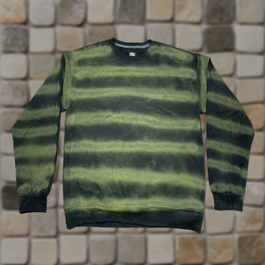 Athletic Works Athletic Works Sweatshirt Men's Crewneck Size Medium Black Green Yellow Colourful Theme Pullover Size US M / EU 48-50 / 2 - 1 Thumbnail