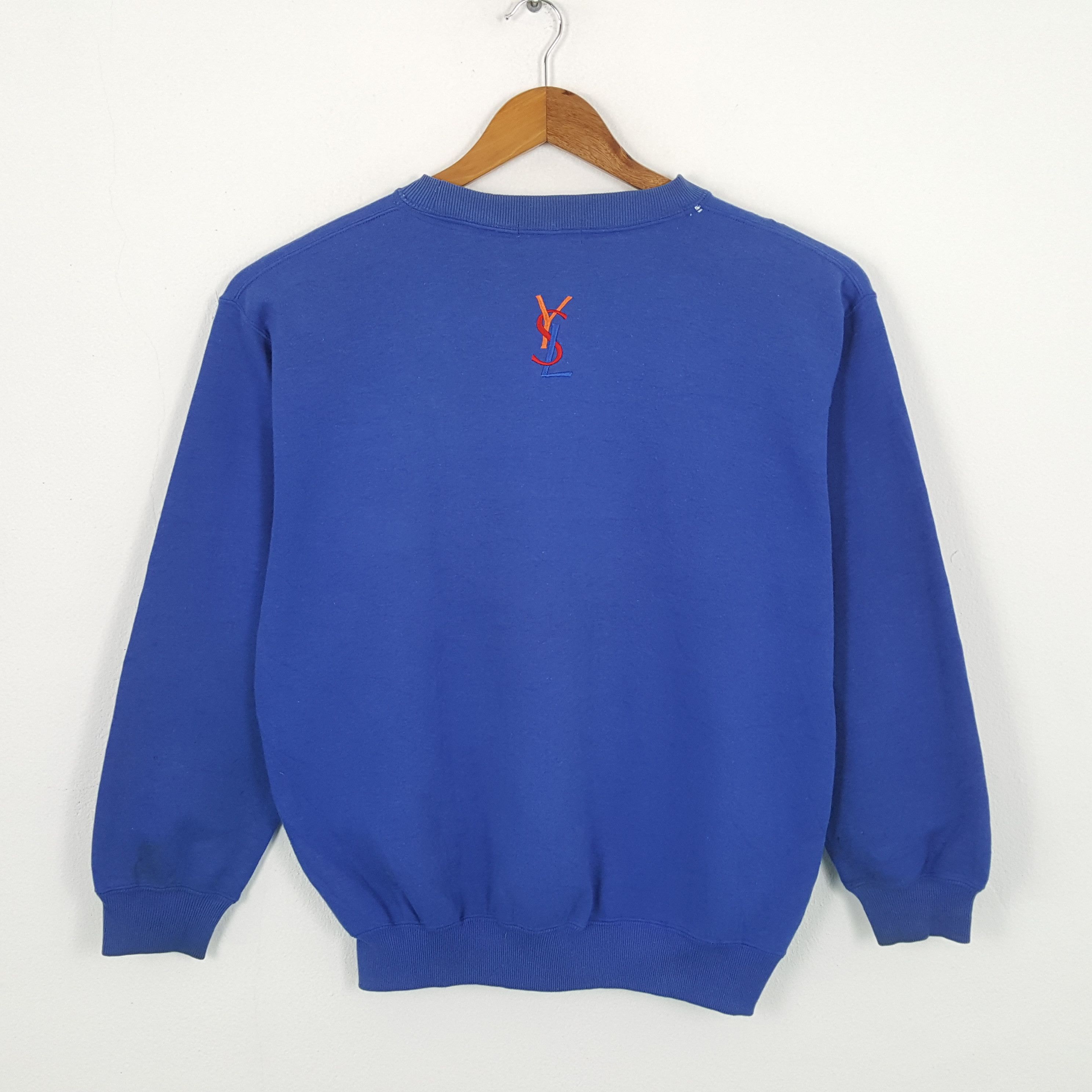 Vintage × Yves Saint Laurent Vintage YVES SAINT LAURENT Italian Luxury Brand Sweatshirts Size US L / EU 52-54 / 3 - 3 Thumbnail