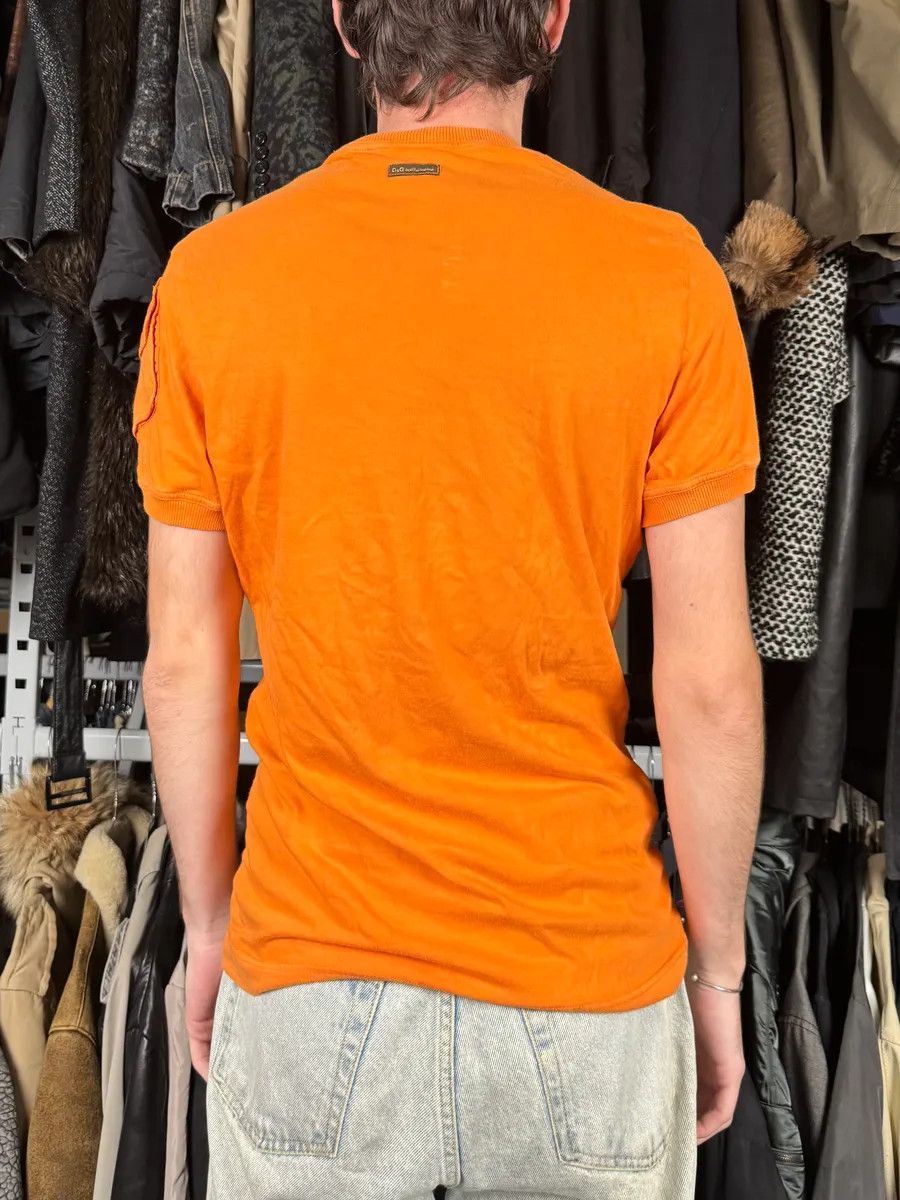 Dolce & Gabbana 2000s Dolce & Gabbana Cargo Pocket Orange T-Shirt Size US S / EU 44-46 / 1 - 3 Thumbnail