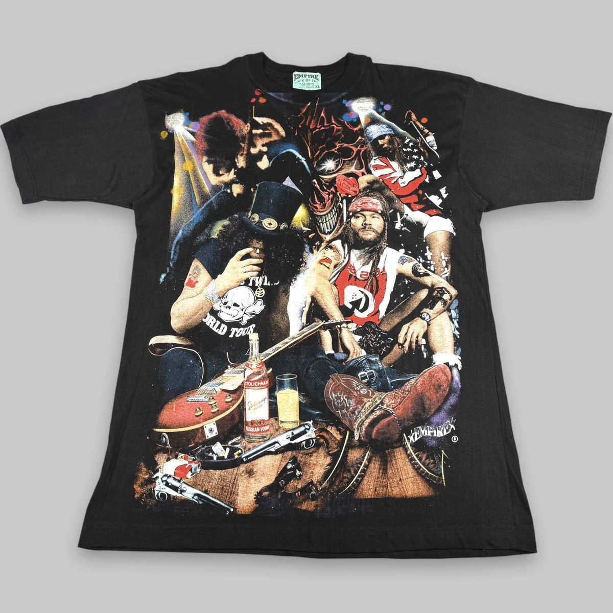 Band Tees Vintage 90s Guns N’ Roses Axl Slash AOP Empire DS T Shirt Size US XL / EU 56 / 4 - 3 Thumbnail