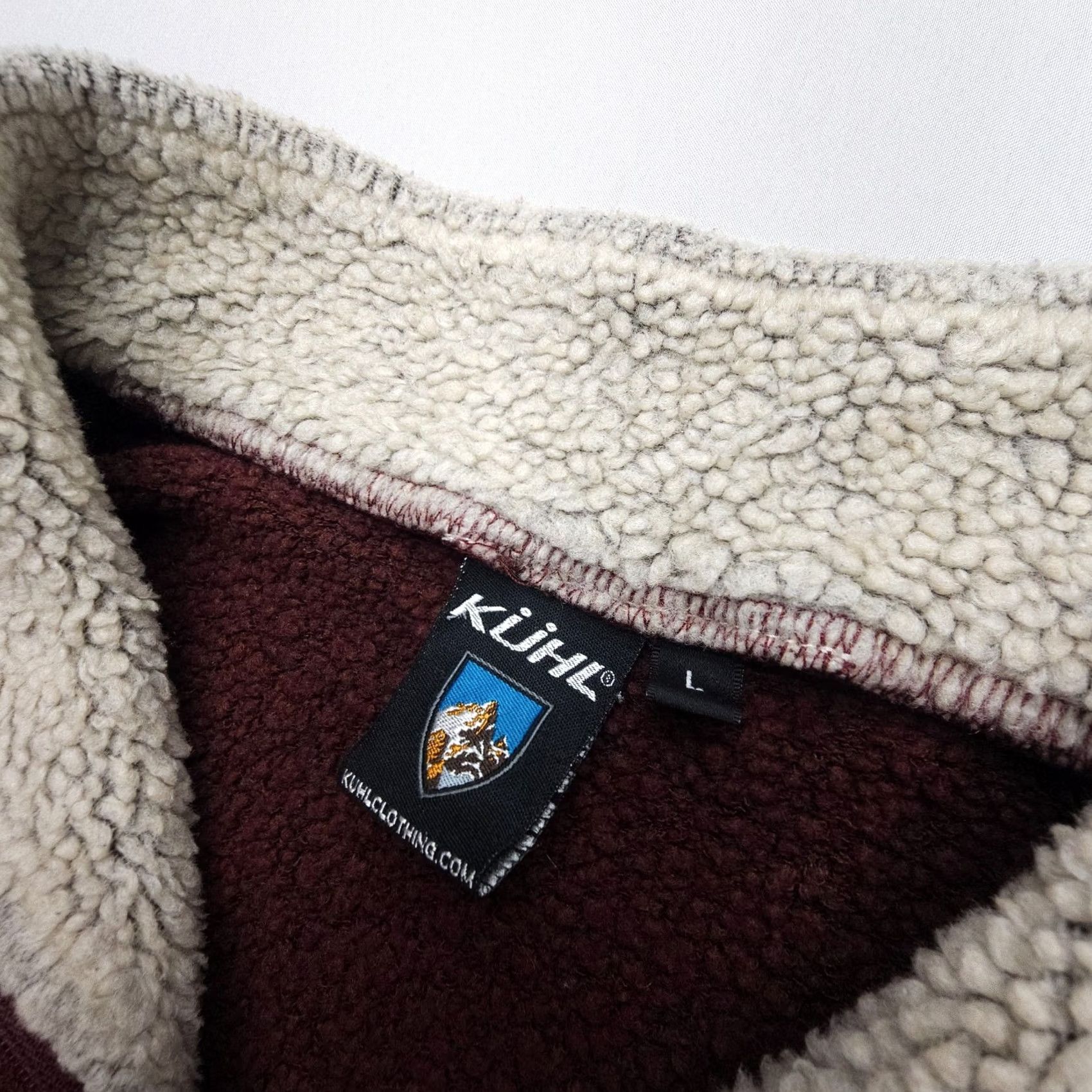 Vintage Kuhl Alfpaca Fleece 1/4 Zip Sweater Womens Large Lightweight Hiking Wear Size L / US 10 / IT 46 - 5 Thumbnail