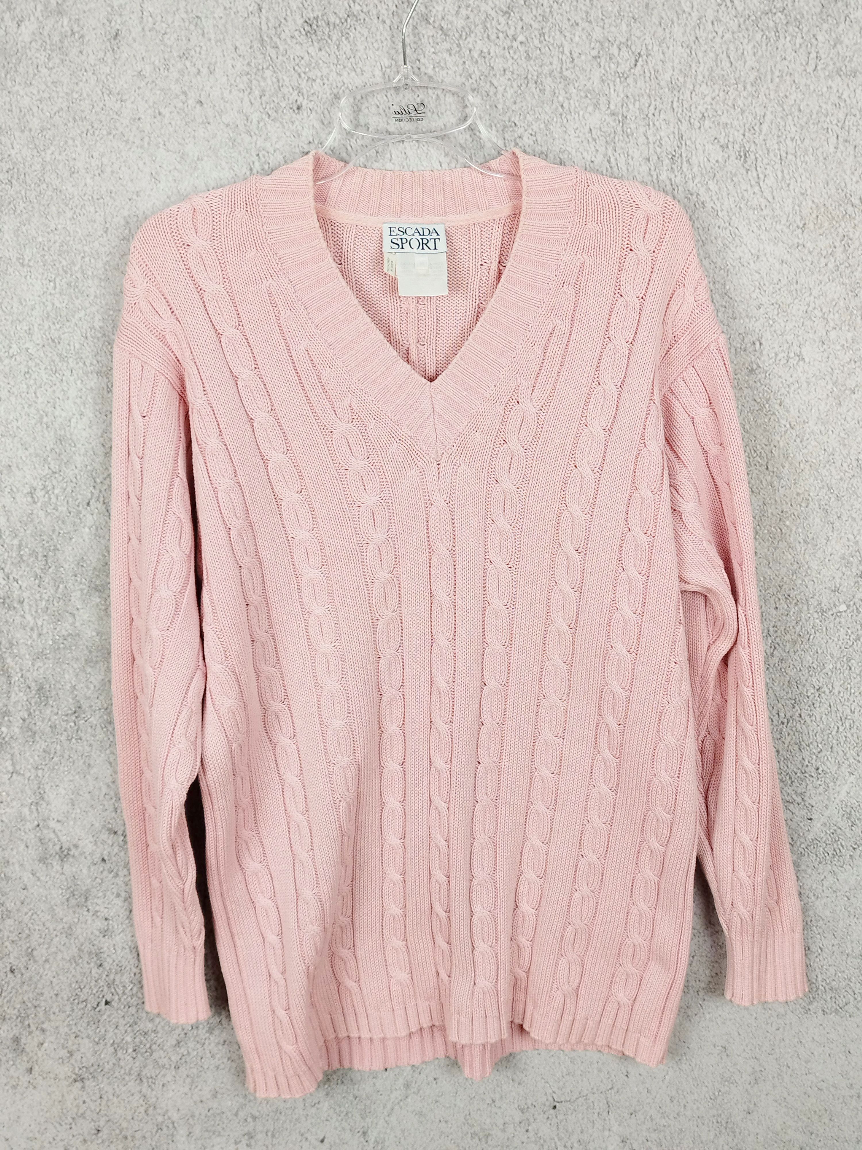 Escada Sport Vintage 90s Escada Sport Cable Knit Sweater Size M / US 6-8 / IT 42-44 - 4 Thumbnail