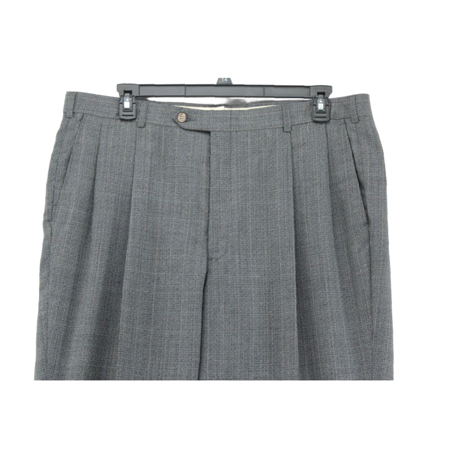 Hart Schaffner Marx VINTAGE Hart Schaffner & Marx Jack Nicklaus Tournament Slacks Pants 40x29 Gray Tweed Mens Size US 40 / EU 56 - 1 Thumbnail