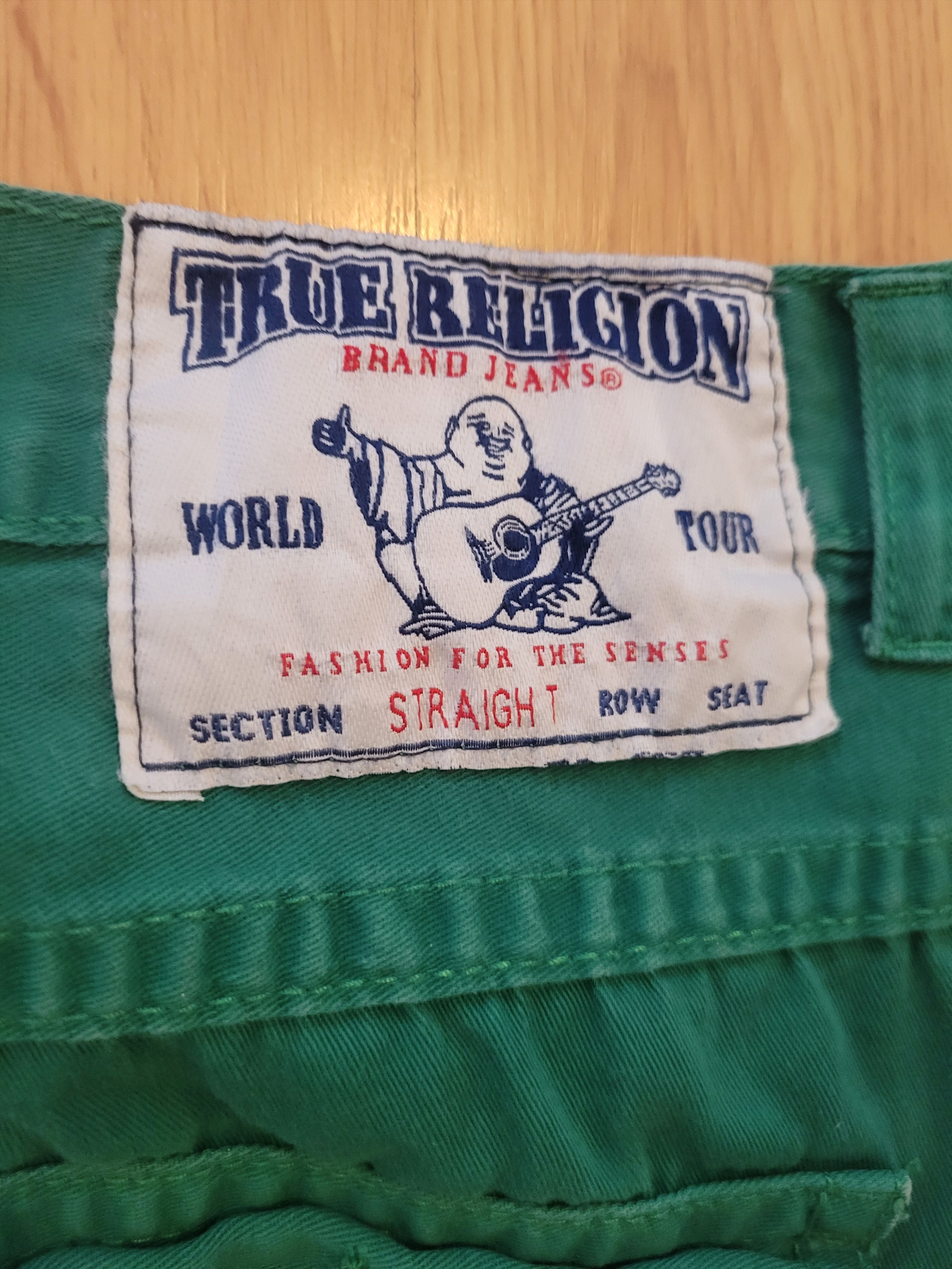True Religion Green 90's True Religion Jeans Size US 36 / EU 52 - 3 Thumbnail