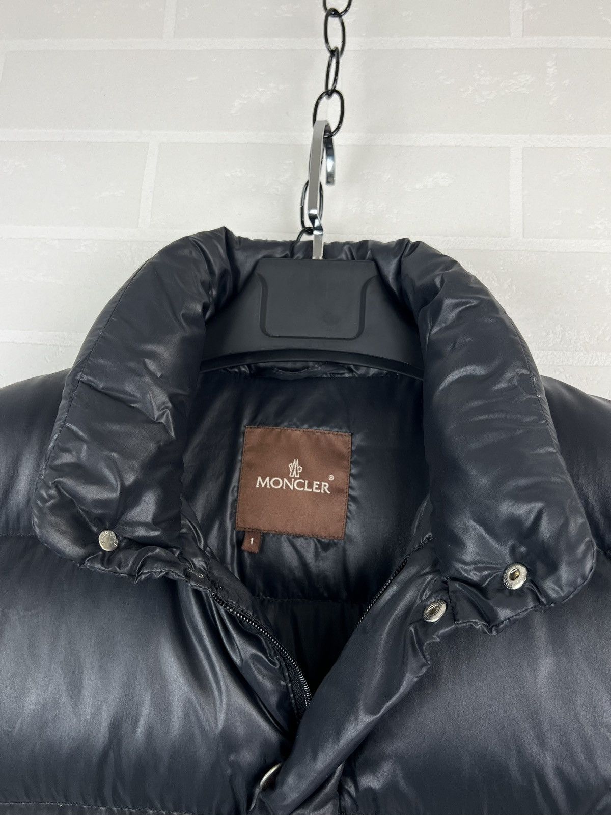 Moncler MONCLER Jacket Down Puffer Patch Logo Black Vintage Rare Men Size US S / EU 44-46 / 1 - 10 Thumbnail