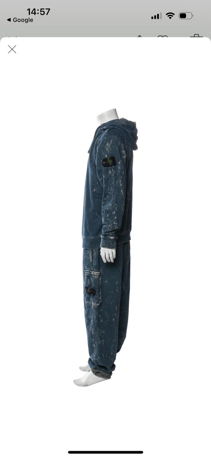 Stone Island Stone Island Tie Dye Tracksuit Suit Hoodie Sweatpants Set Size US 38 / EU 54 - 2 Thumbnail