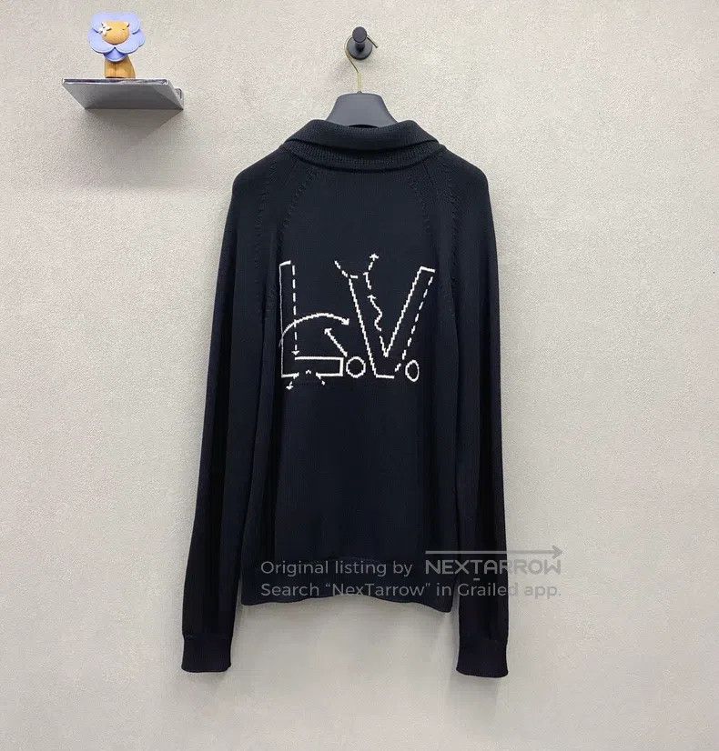 Louis Vuitton Louis Vuitton NBA Signature Black Knit Jacket Size US M / EU 48-50 / 2 - 3 Thumbnail