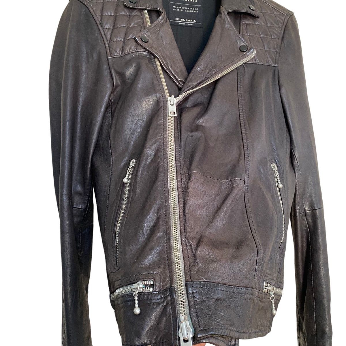 Allsaints Allsaint Leather Jacket Oxblood Conroy Size US XS / EU 42 / 0 - 4 Thumbnail