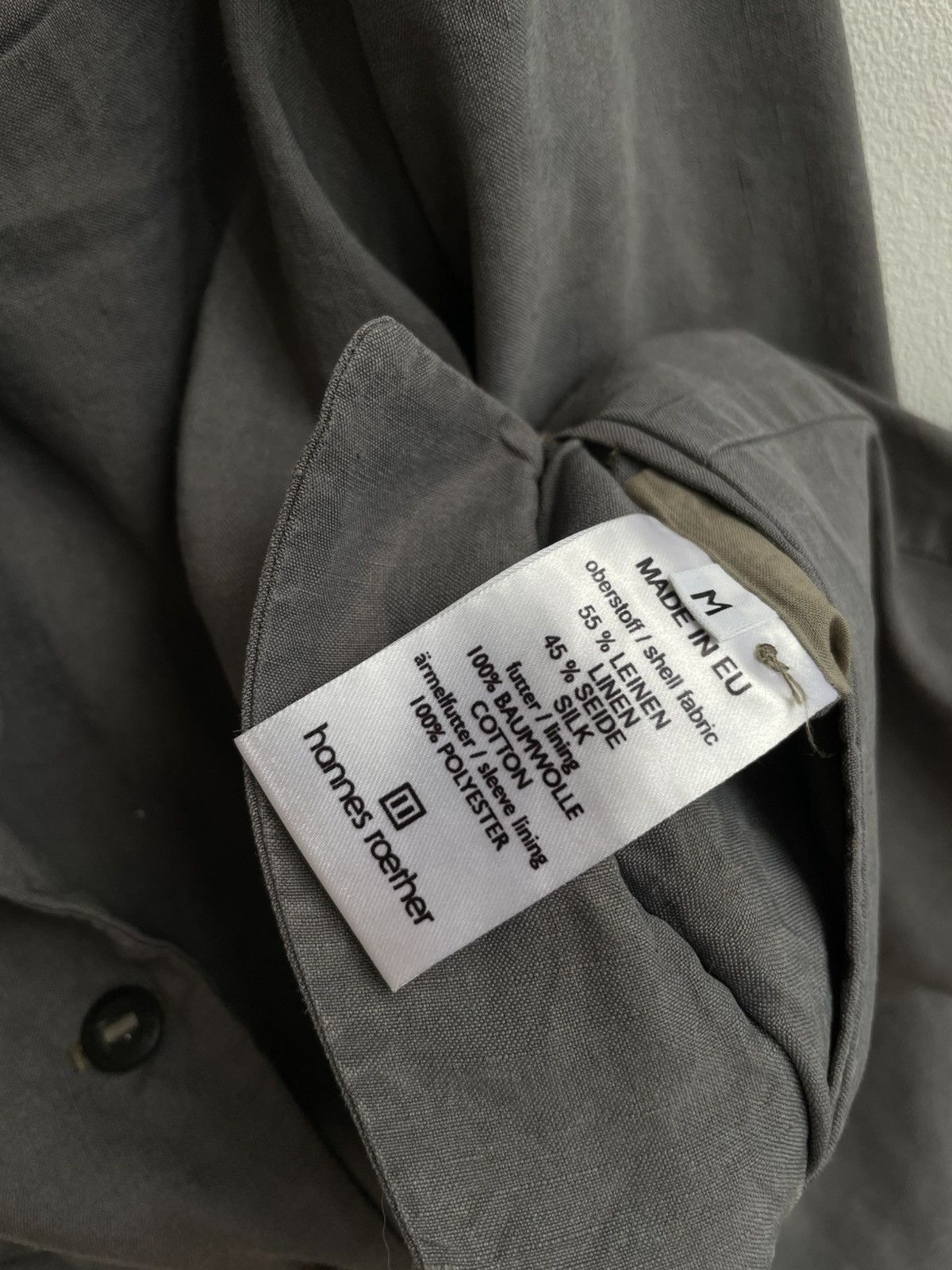 hannes roether Hannes Roether Silk Linen Blazer Coat Three Button Size M / US 6-8 / IT 42-44 - 9 Thumbnail