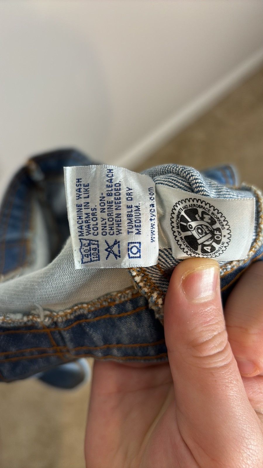 Vintage Vintage Union Made Denim Tote Bag Size ONE SIZE - 4 Thumbnail