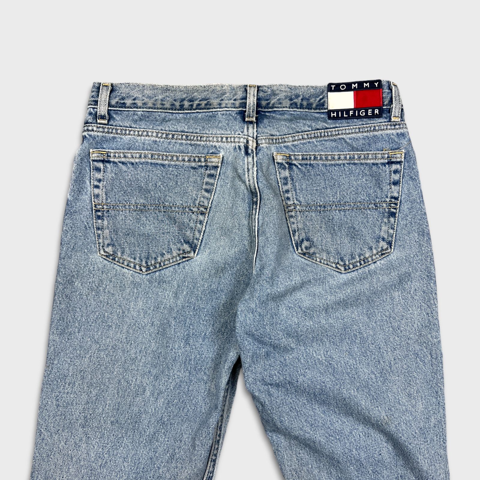 Tommy Hilfiger × Vintage Vintage 90s Tommy Hilfiger Jeans 32x29 Straight Denim Pants Size US 32 / EU 48 - 8 Thumbnail