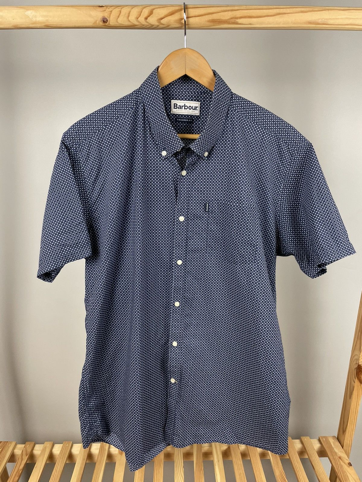 Barbour × Designer Barbour Theo ss cotton short sleeve shirt Size US XL / EU 56 / 4 - 1 Thumbnail