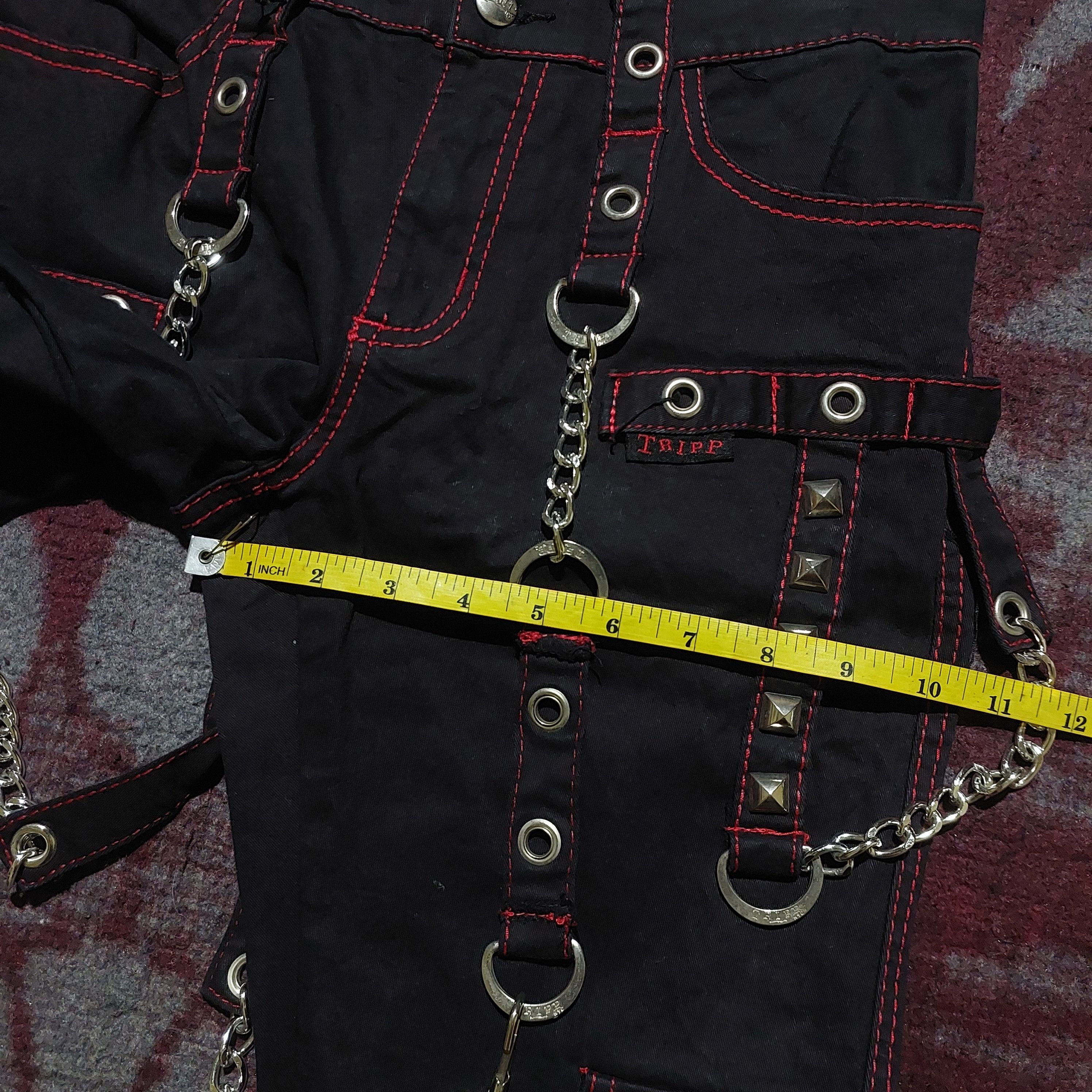 Tripp NYC Avant Garde Trip NYC X-Strap studded cargo Bondage Pants Size US 28 / EU 44 - 20 Thumbnail