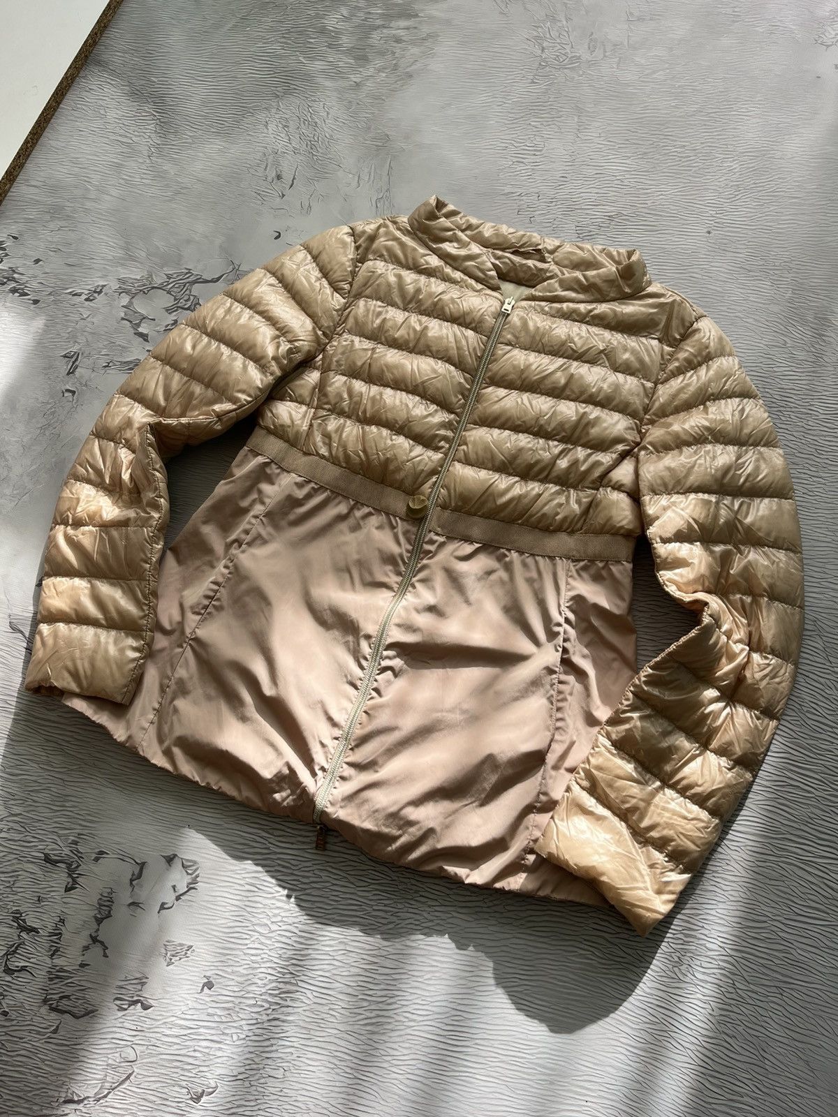 Herno Herno Vintage Luxury Puffer Jacket Light Beige Size L / US 10 / IT 46 - 3 Thumbnail