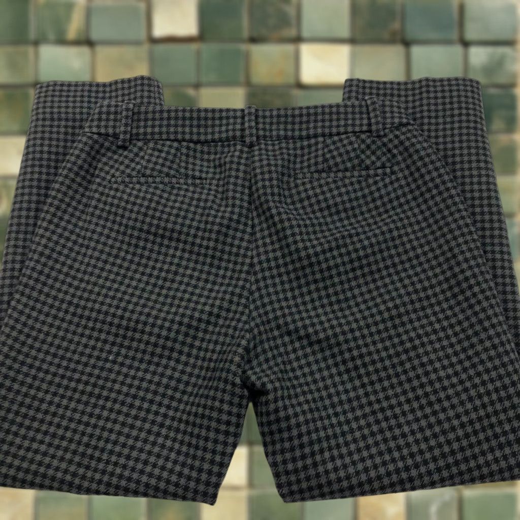 Nike J. Crew Skimmer Pant 2 (Fit 30W 25.5L) Mid Rise Straight Houndstooth Pants Womens Regular Size 2 Gray Nylon Wool Pockets Front Zip Stretchless Size 30" / US 8 / IT 44 - 1 Thumbnail