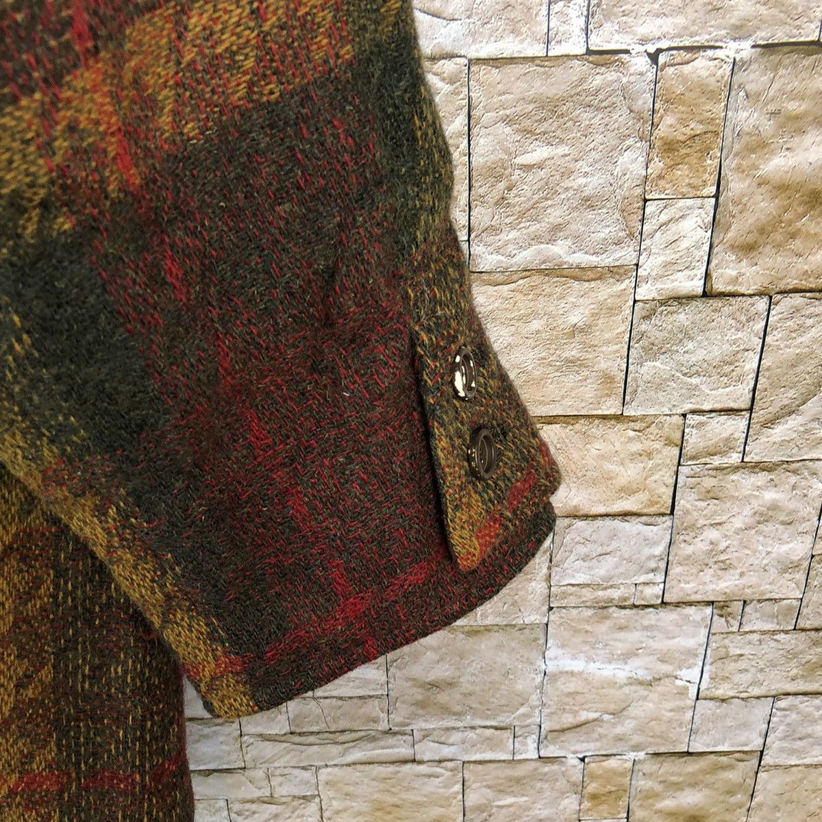 Japanese Brand Larochelle vintage Brown Tweed Blazer #A1178 Size US M / EU 48-50 / 2 - 14 Thumbnail